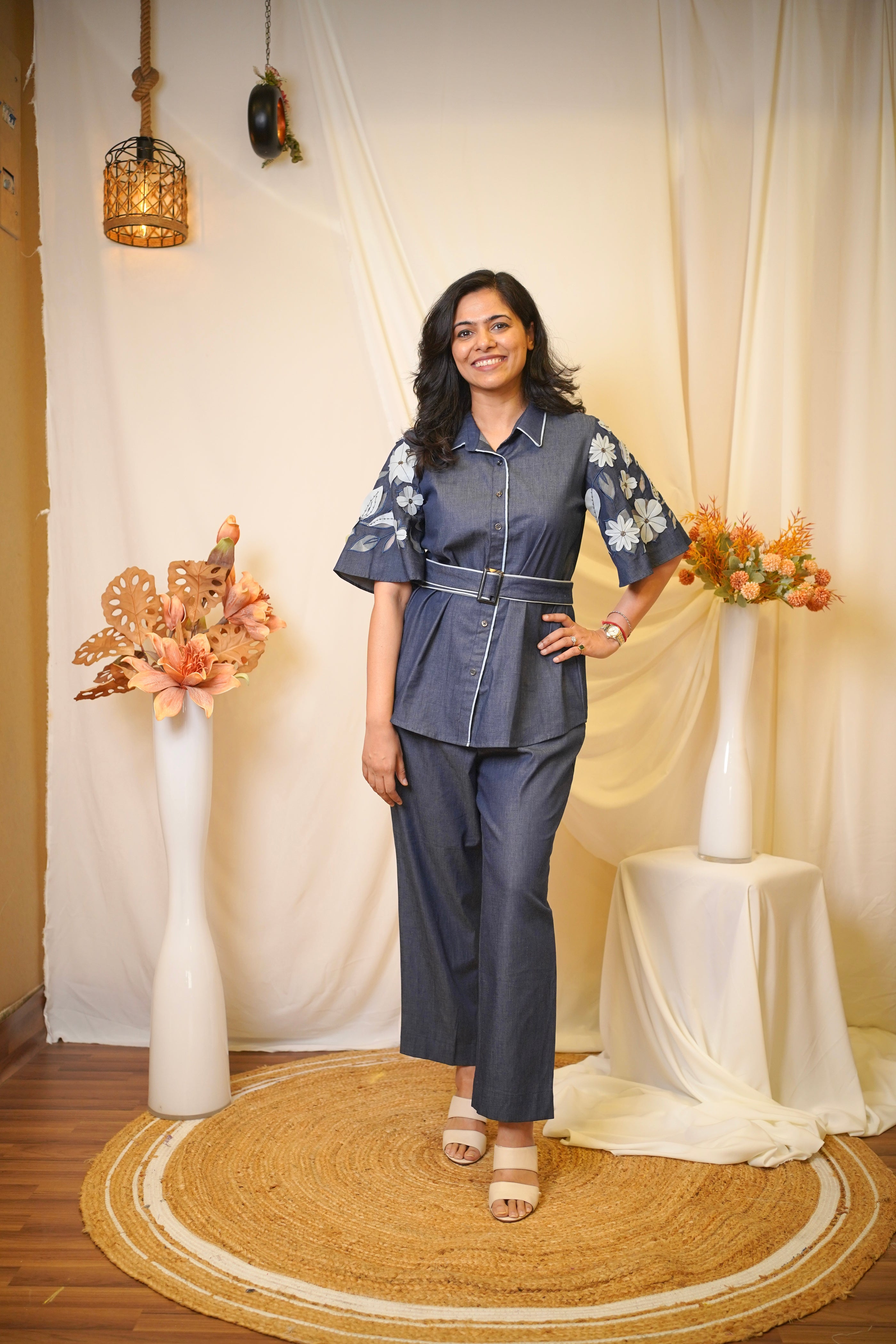 DENIM DUSK BLOOM SHIRT