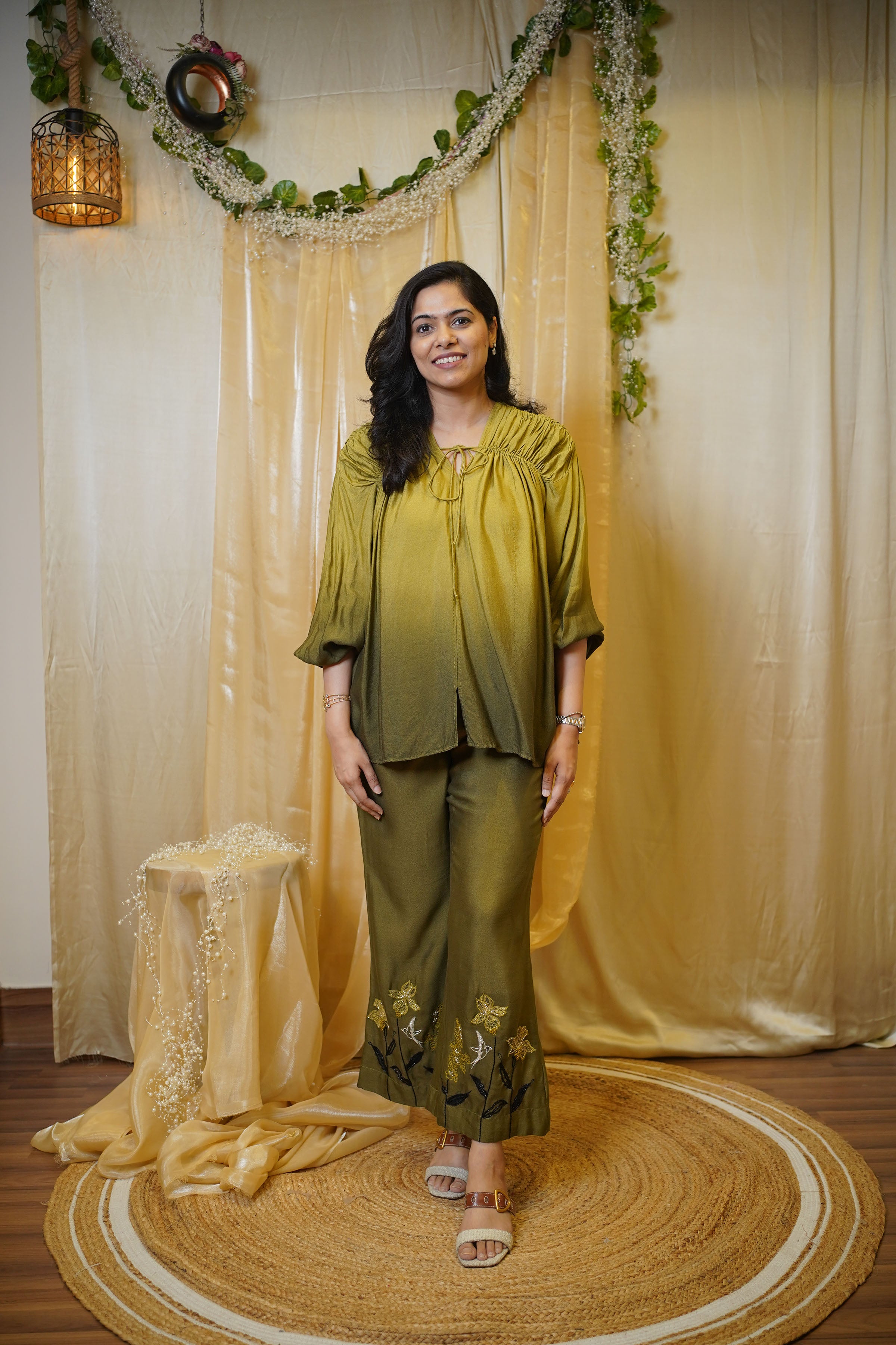 OLIVE BLOOM CO-ORD SET