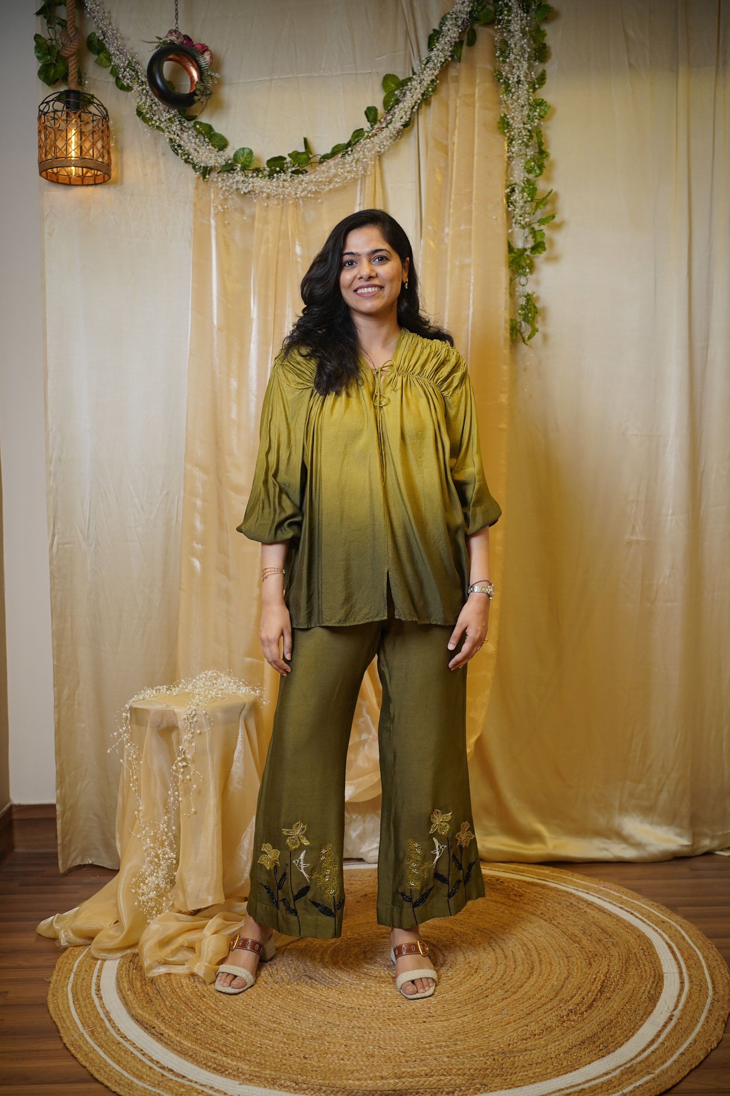 OLIVE BLOOM CO-ORD SET