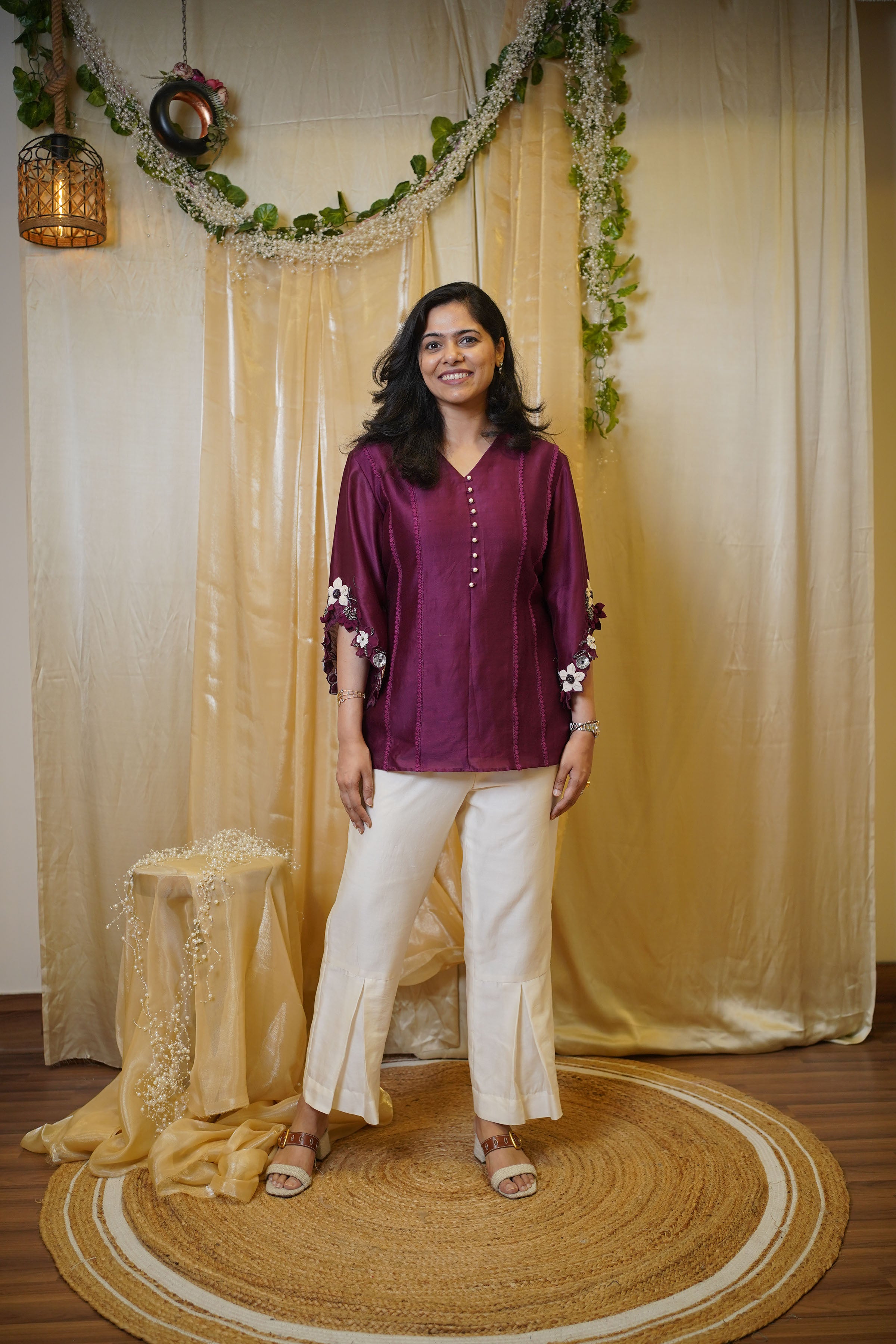 ORCHID WINE CO-ORD SET