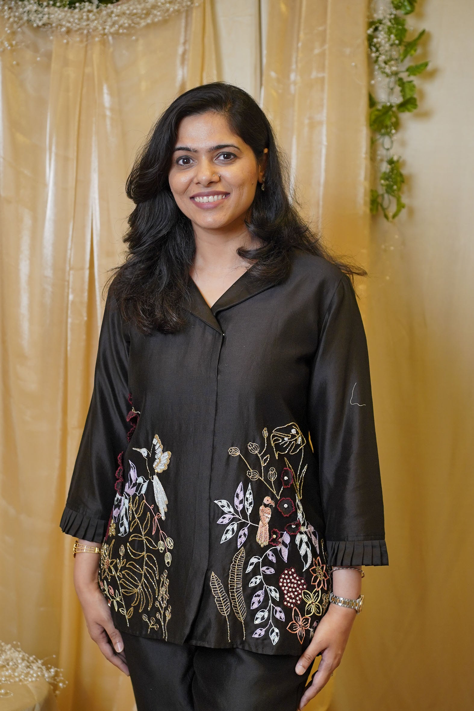 BLACK MYSTIC FLORA CO-ORD SET