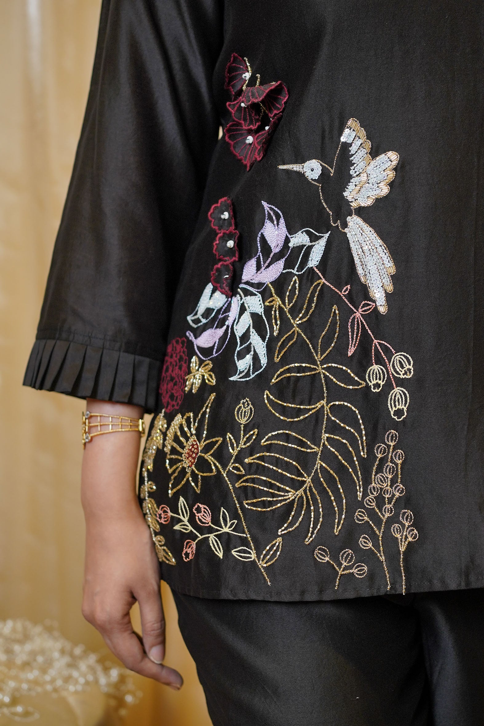 BLACK MYSTIC FLORA CO-ORD SET