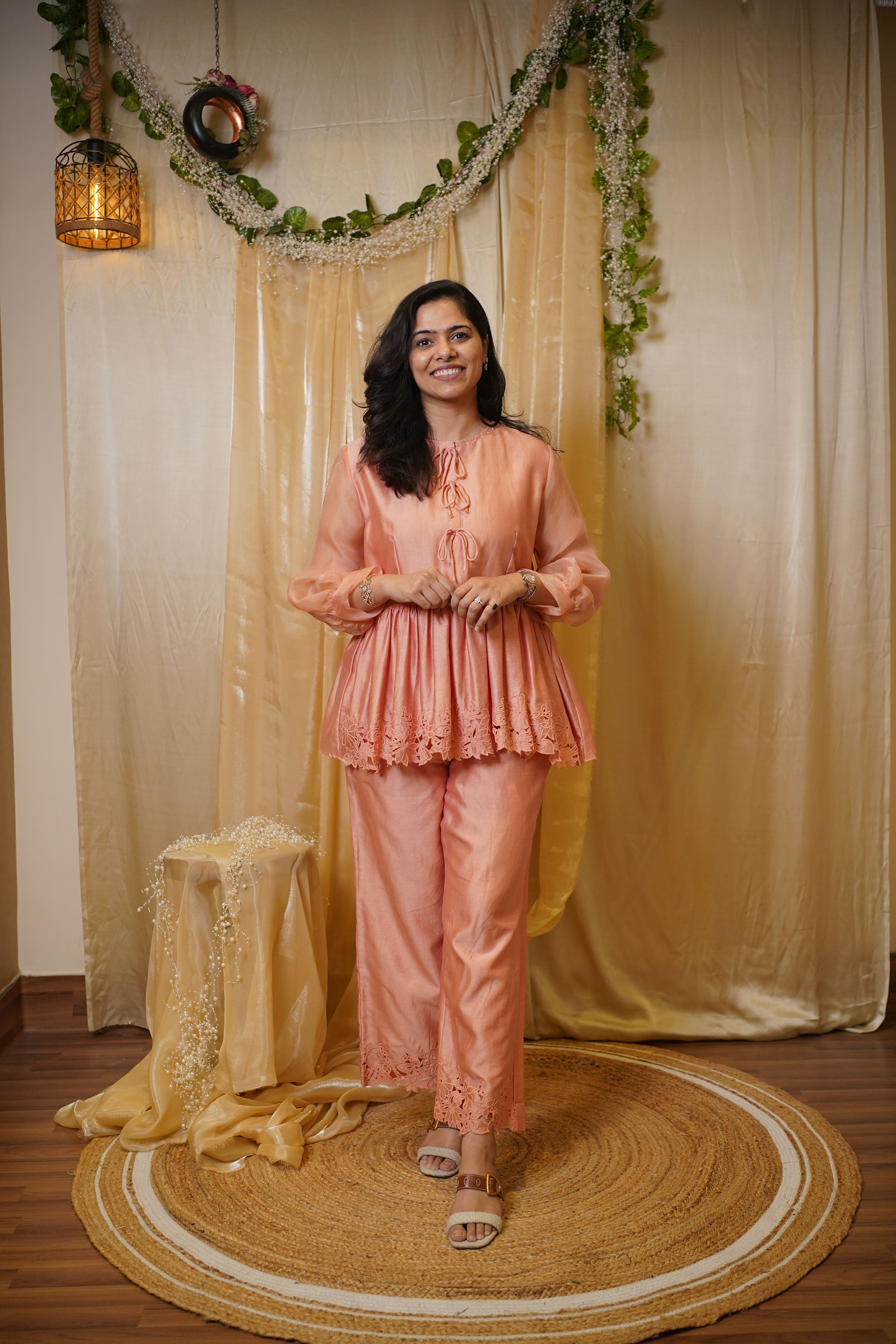 PEACH LUXE CO-ORD SET