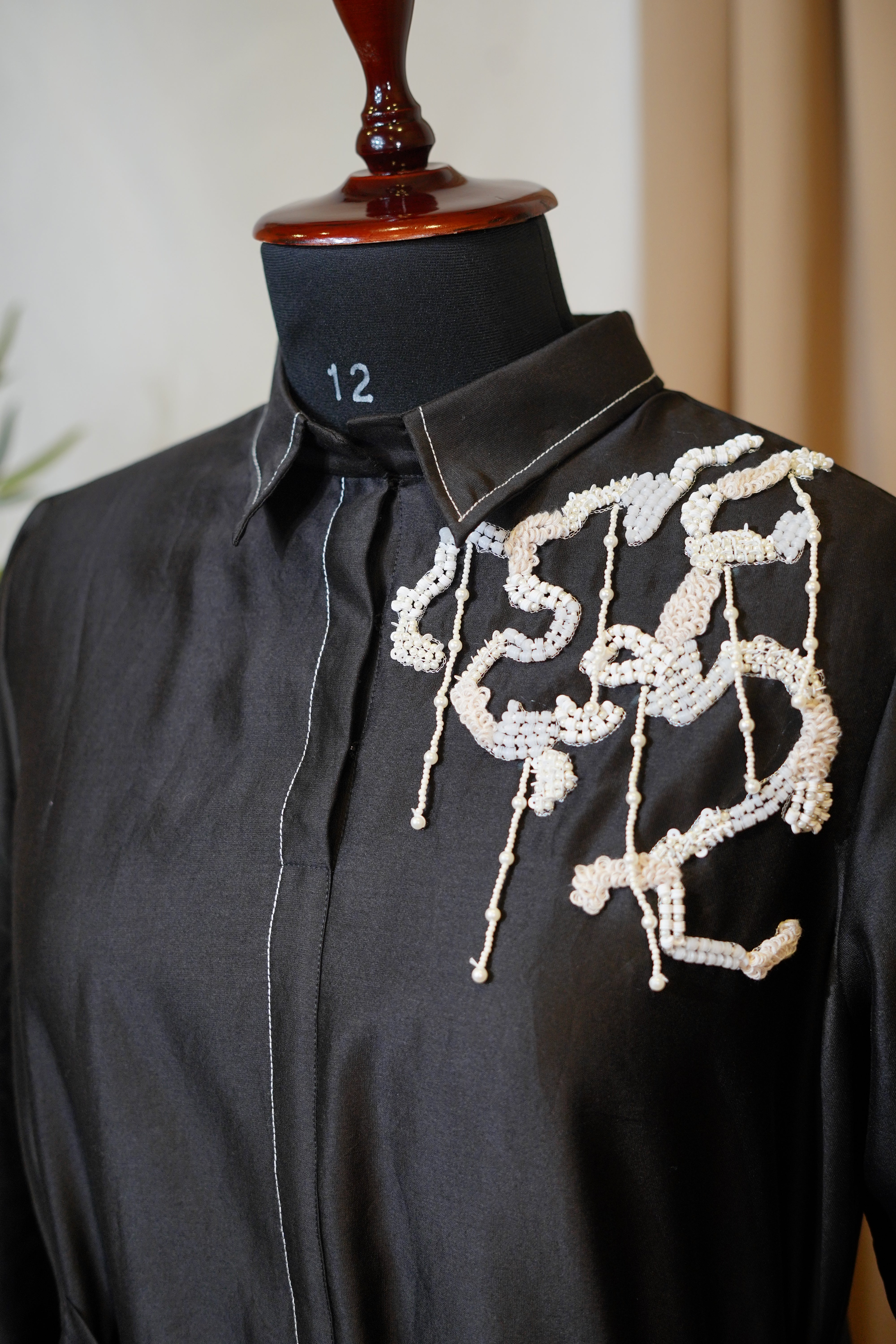 Black Radiance Belted Dress