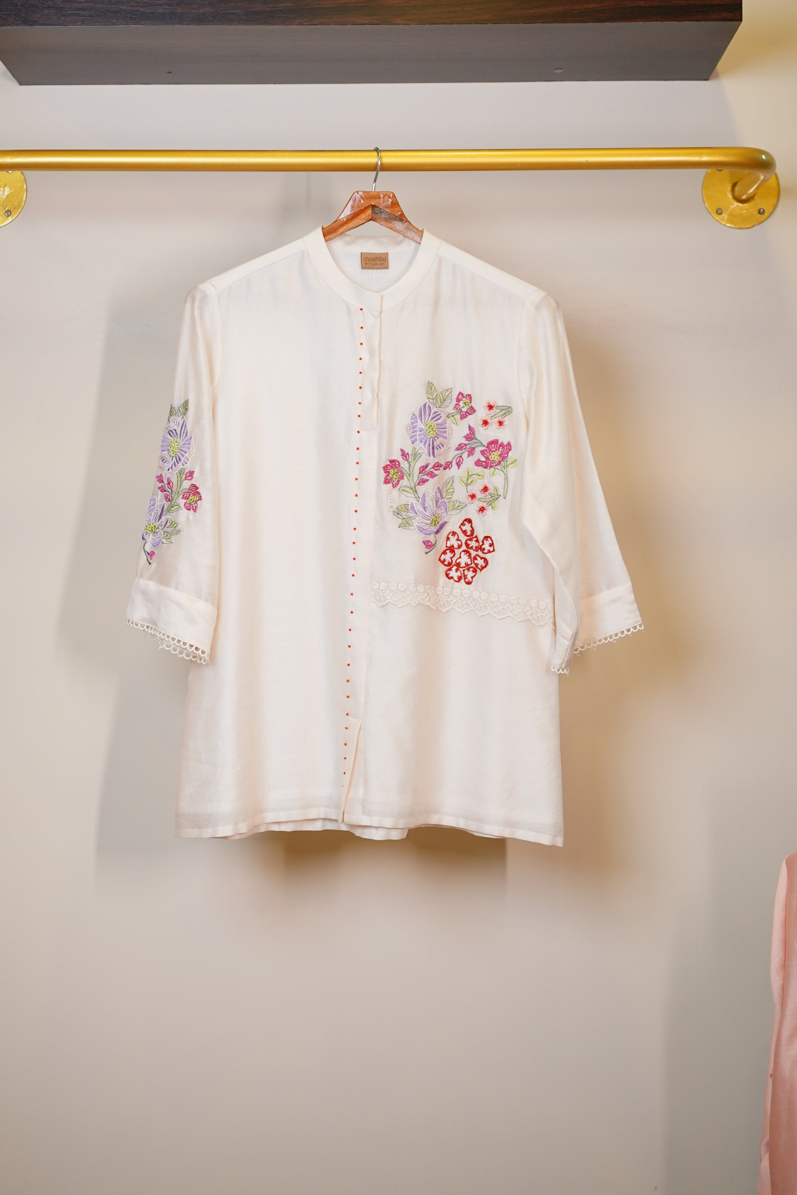 Ivory Embroidered Co-ord Set