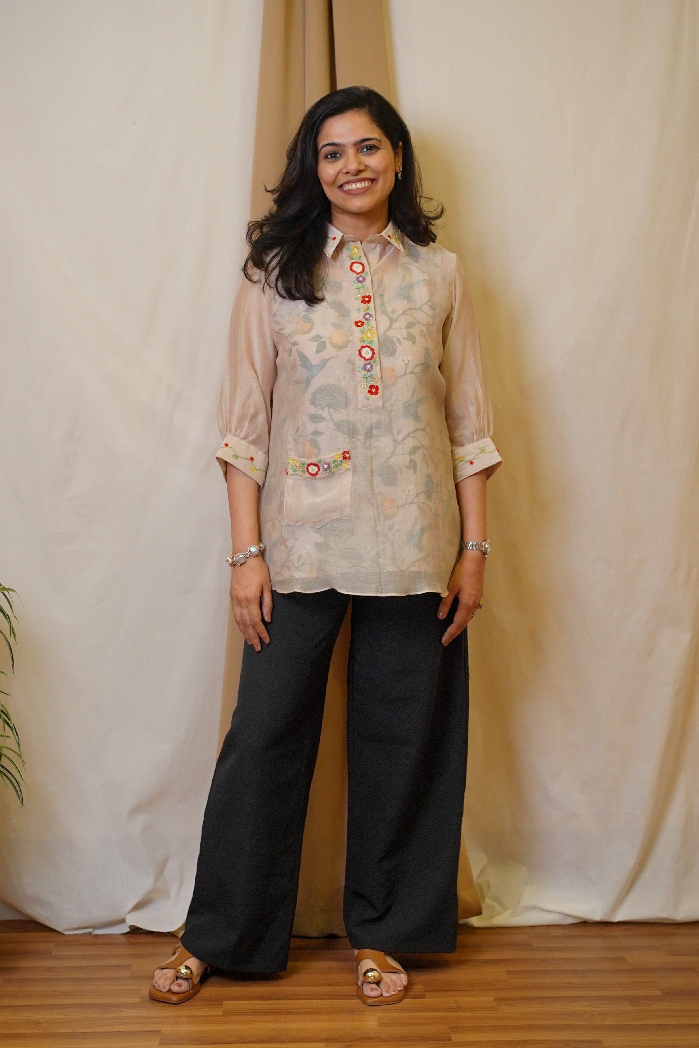 Brige Embroidered Top