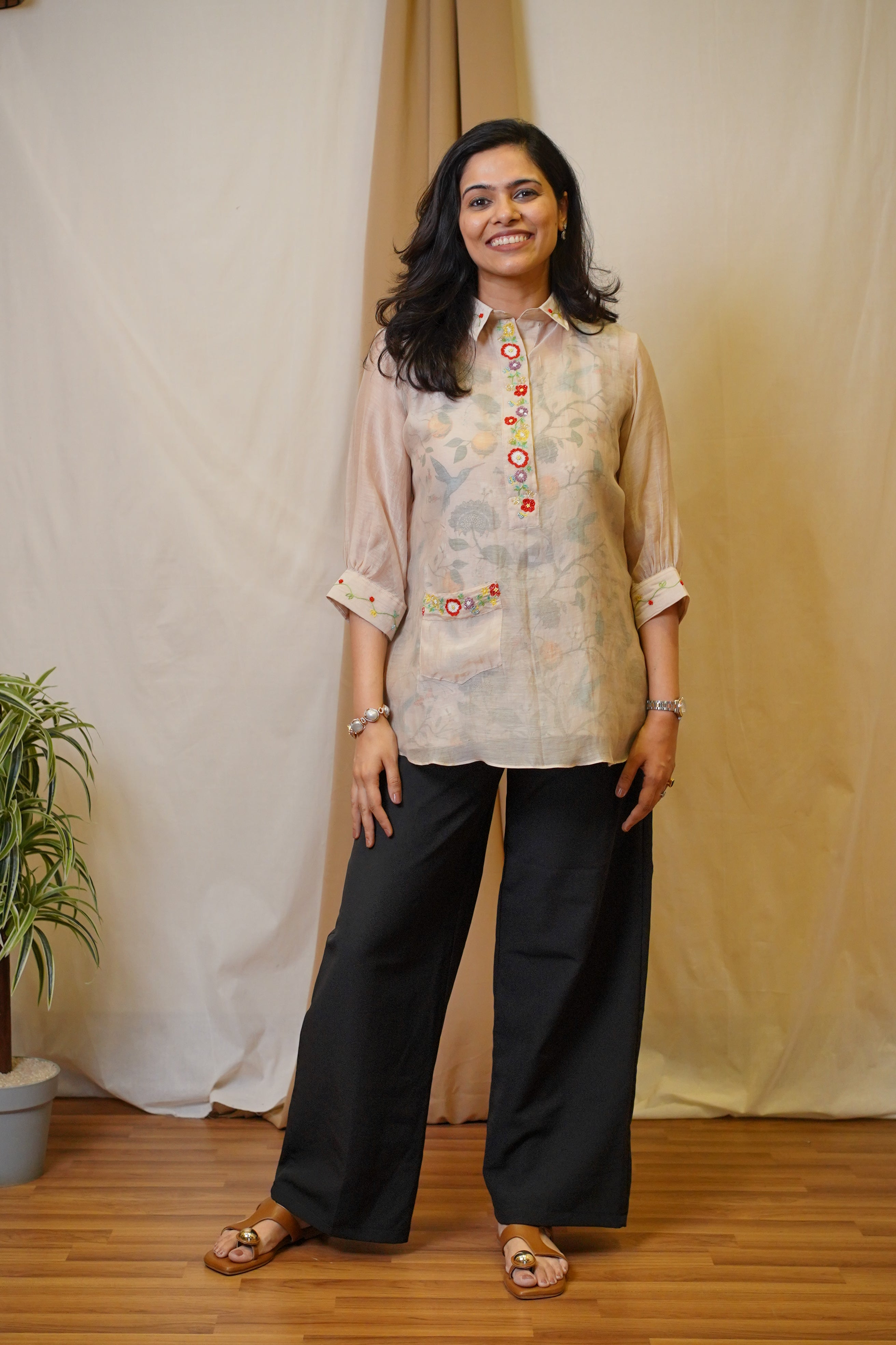 Brige Embroidered Top