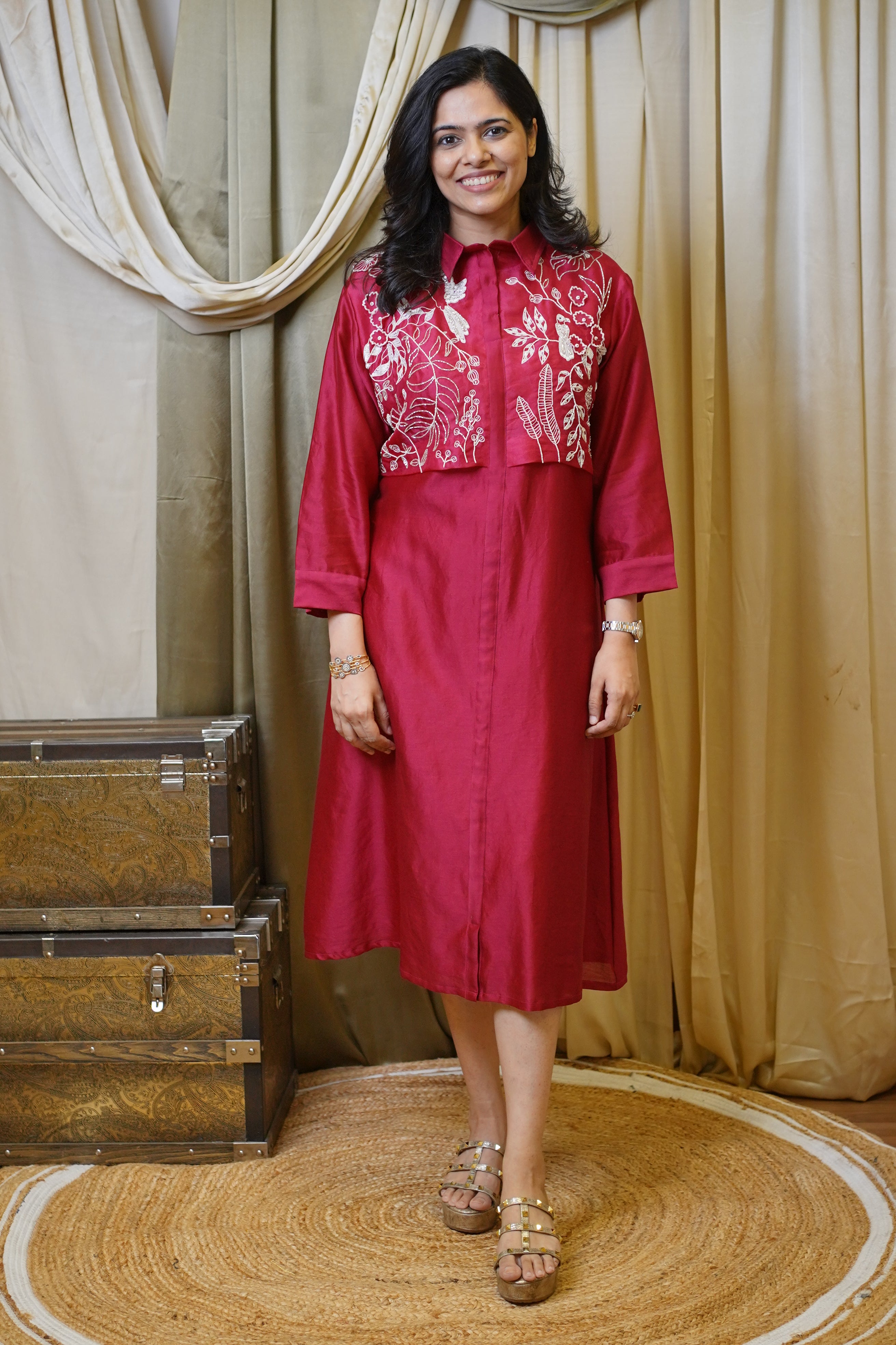 PINK FESTIVE DRESS