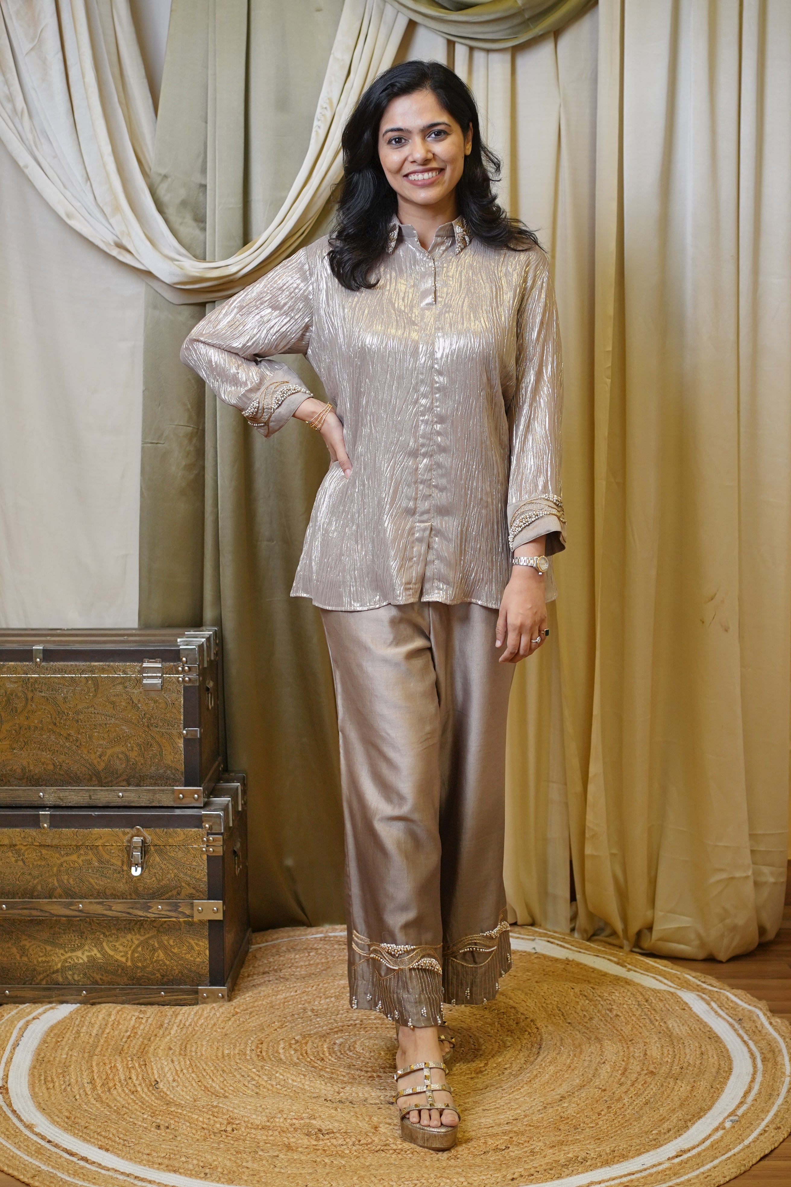 GOLDEN GLOW CO-ORD SET