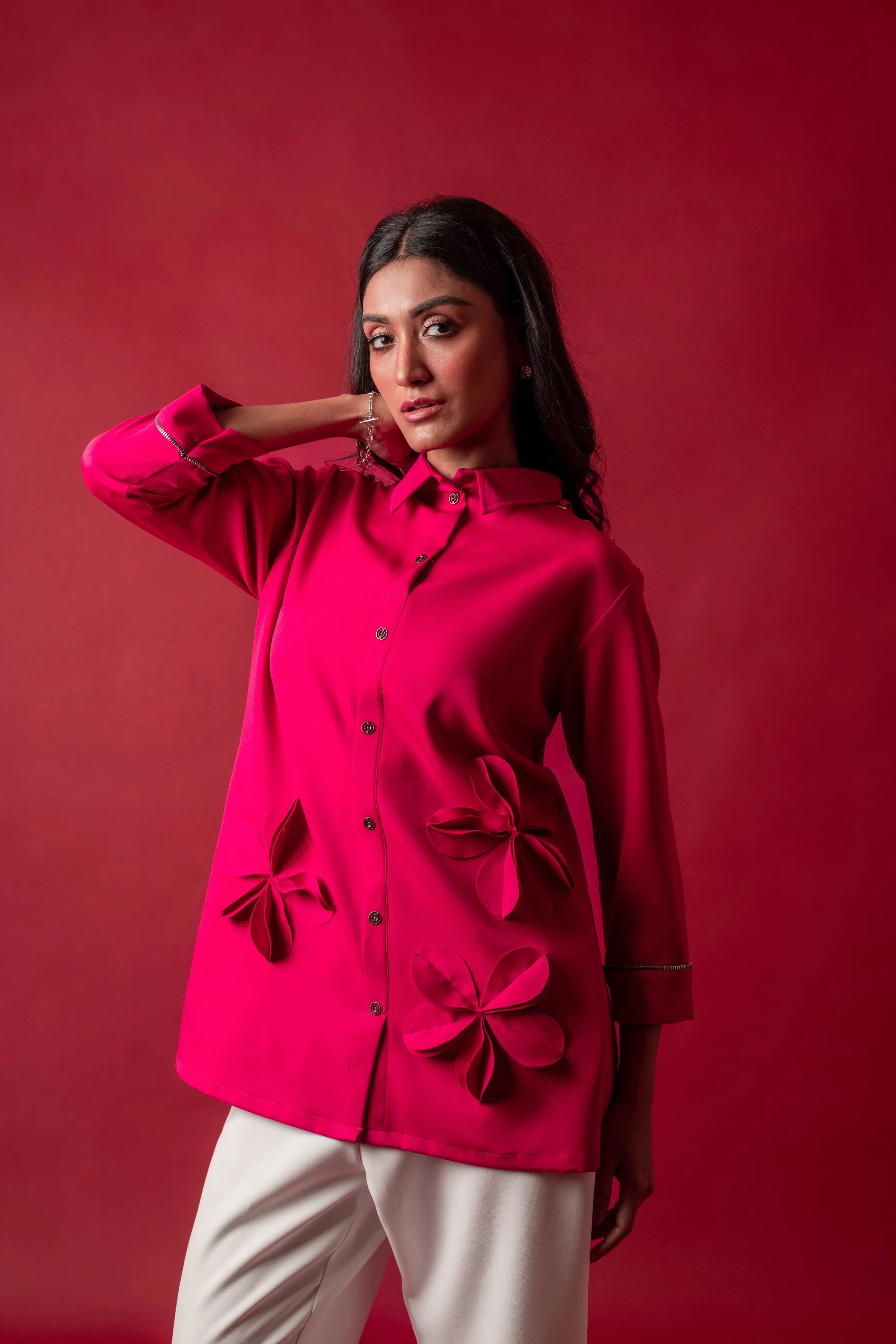 CRIMSON CHARM CO-ORD SET