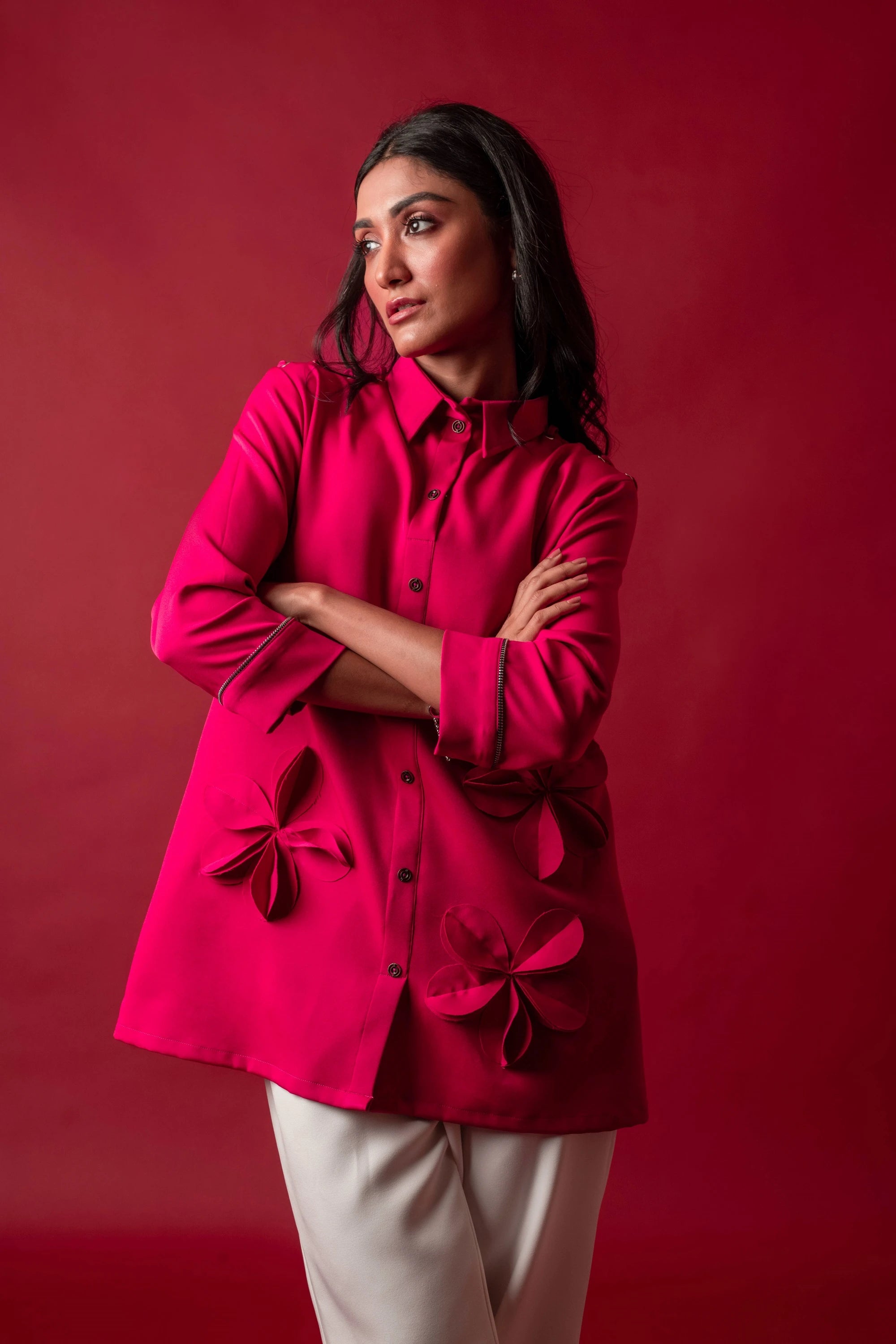 CRIMSON CHARM CO-ORD SET