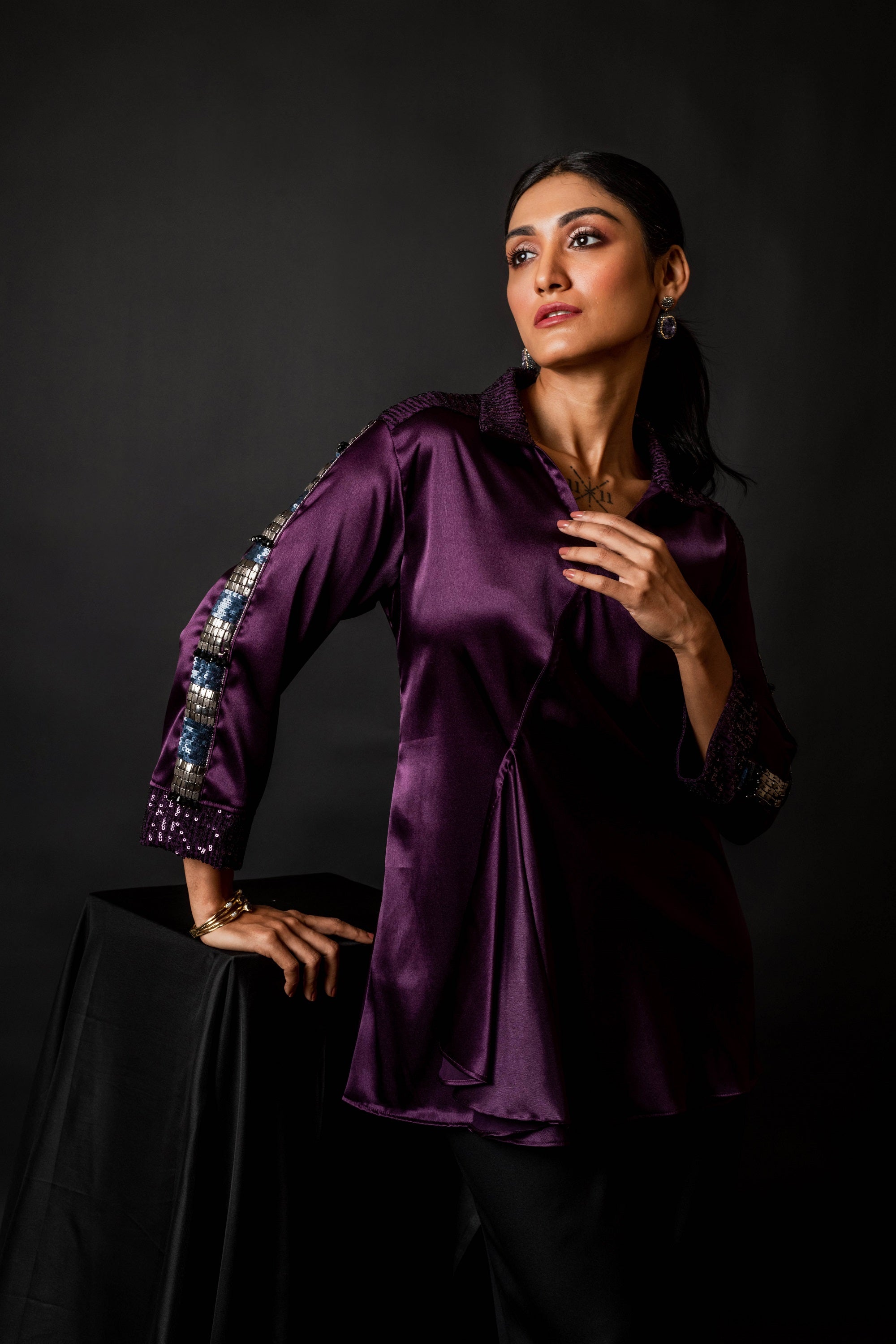 SATIN SNOWFALLS CO-ORD SET