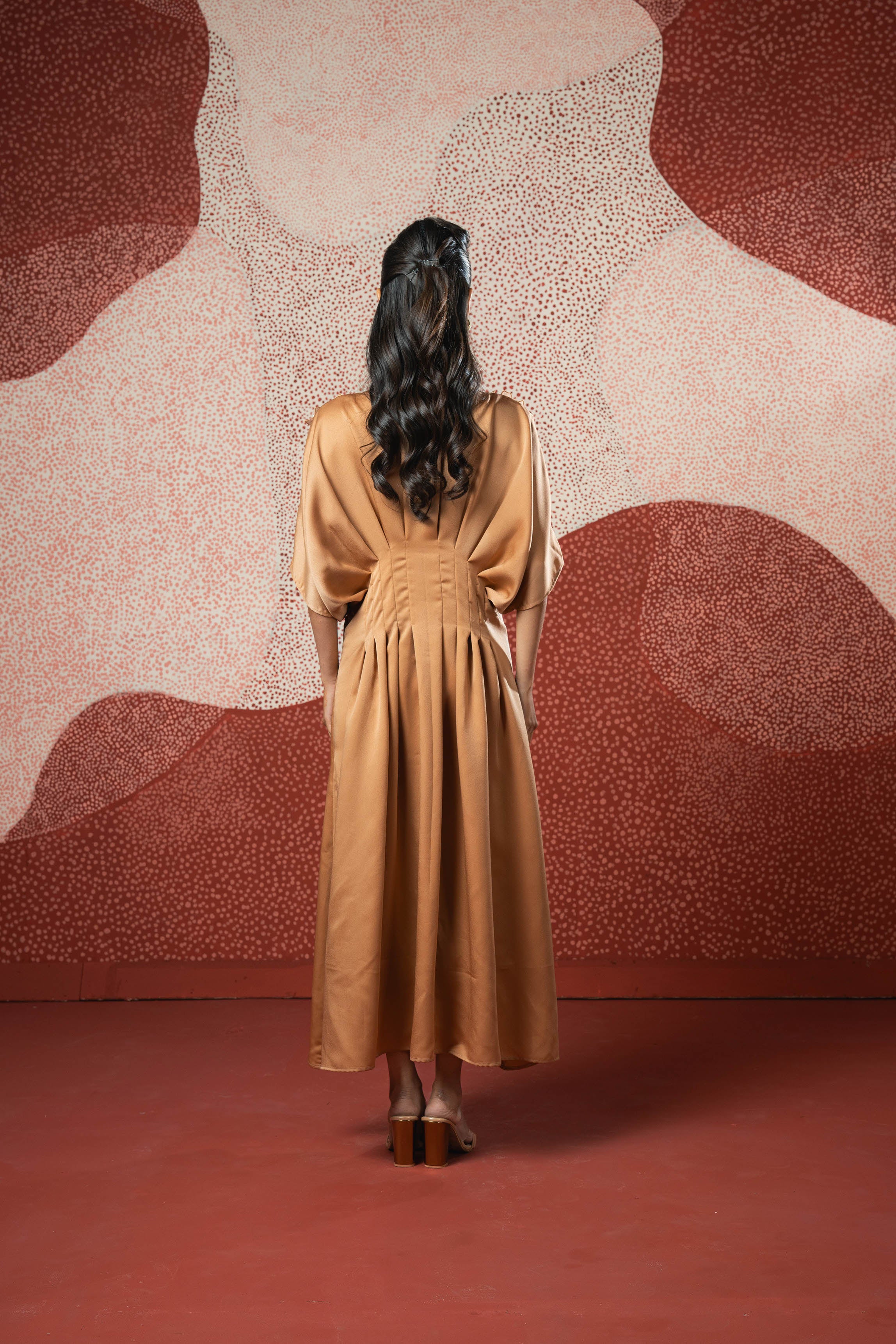 SATIN AURA DRESS