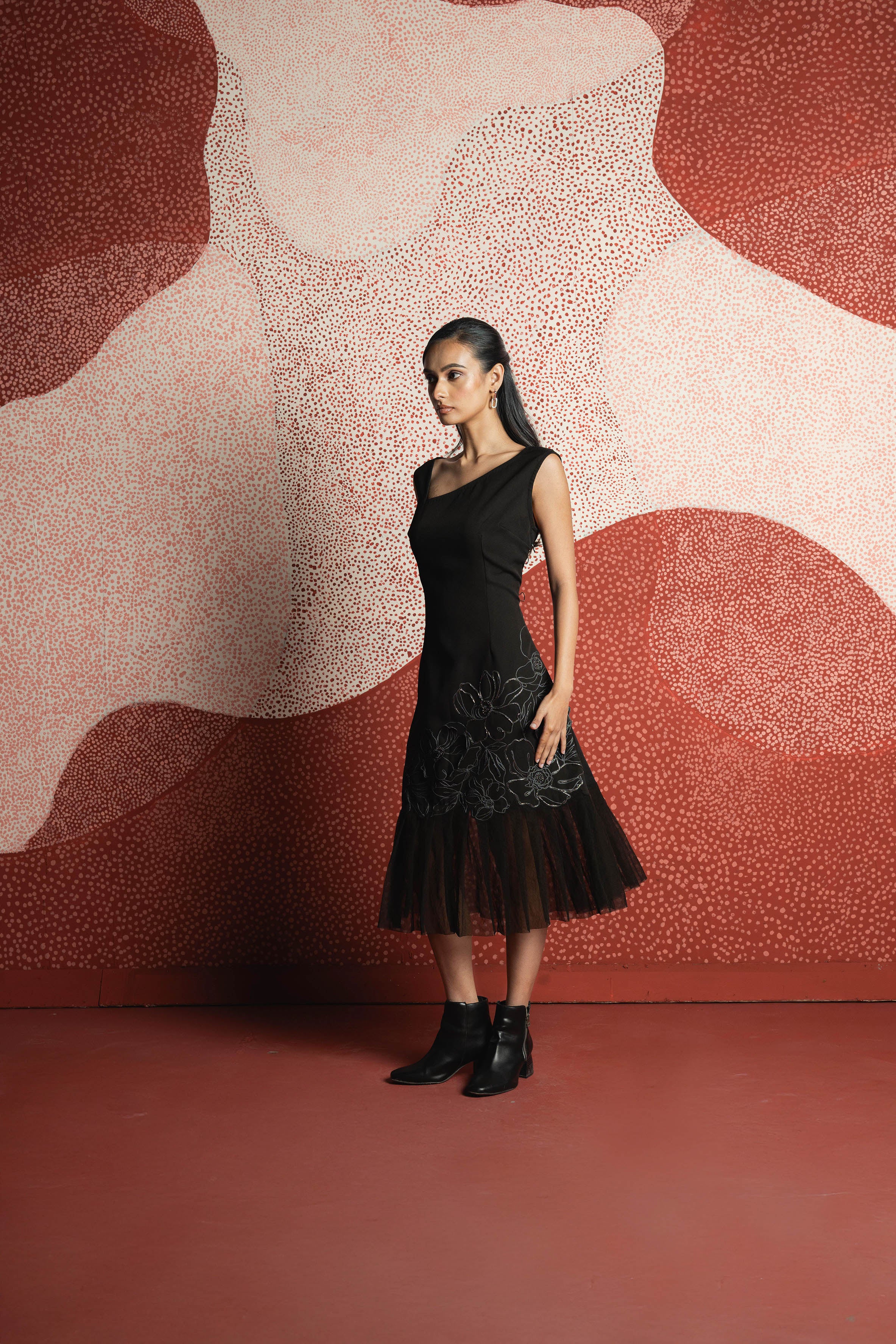 MIDNIGHT MERLOT DRESS