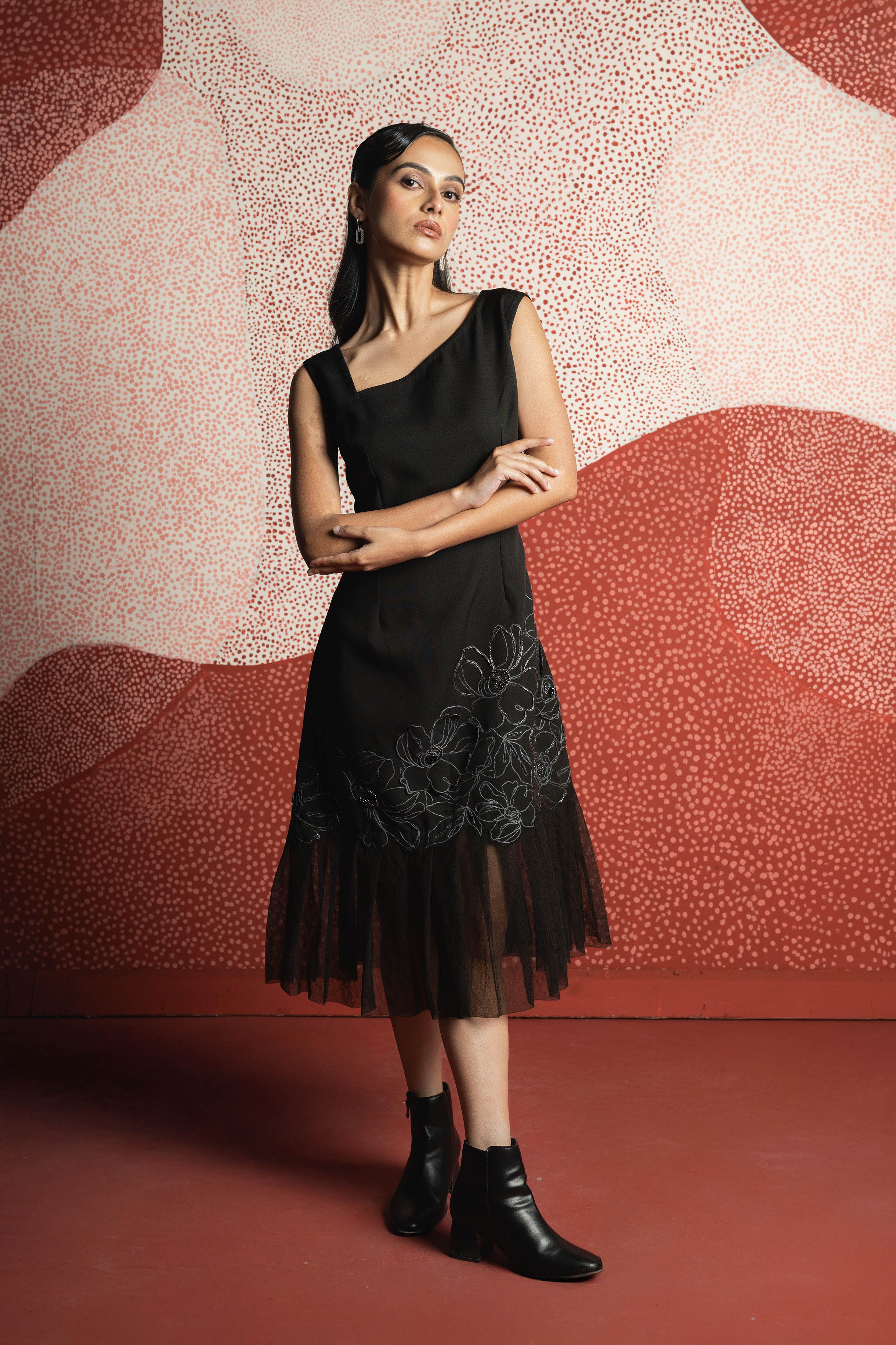 MIDNIGHT MERLOT DRESS