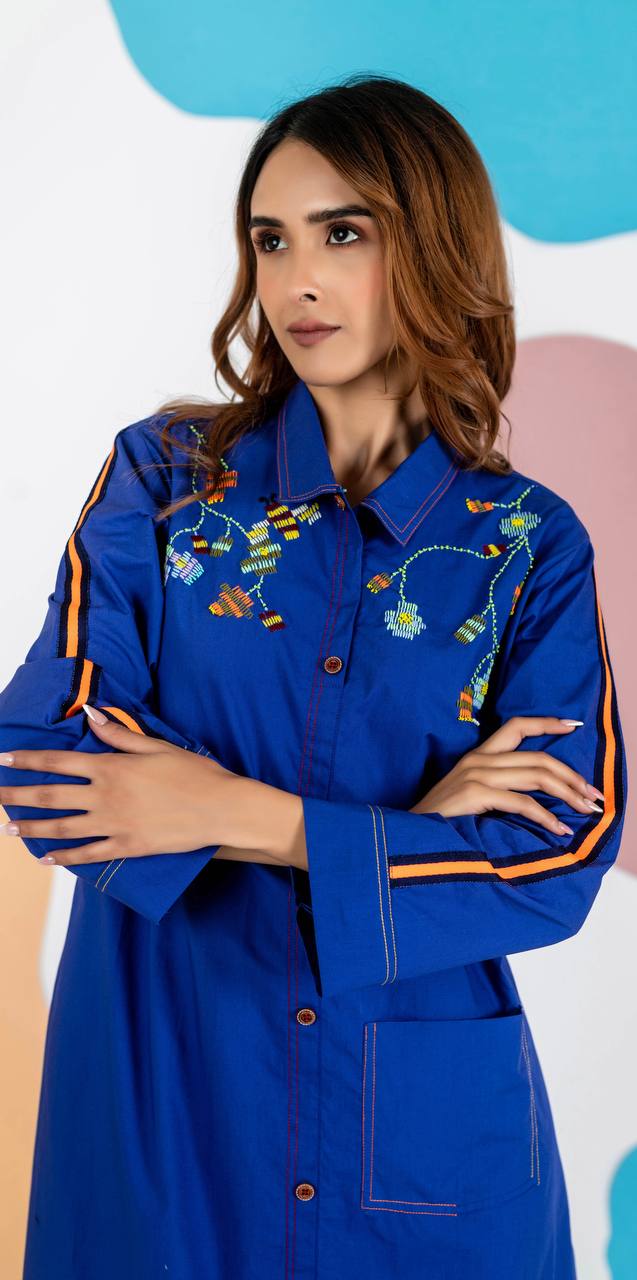 BELLA EMBROIDERED DRESS