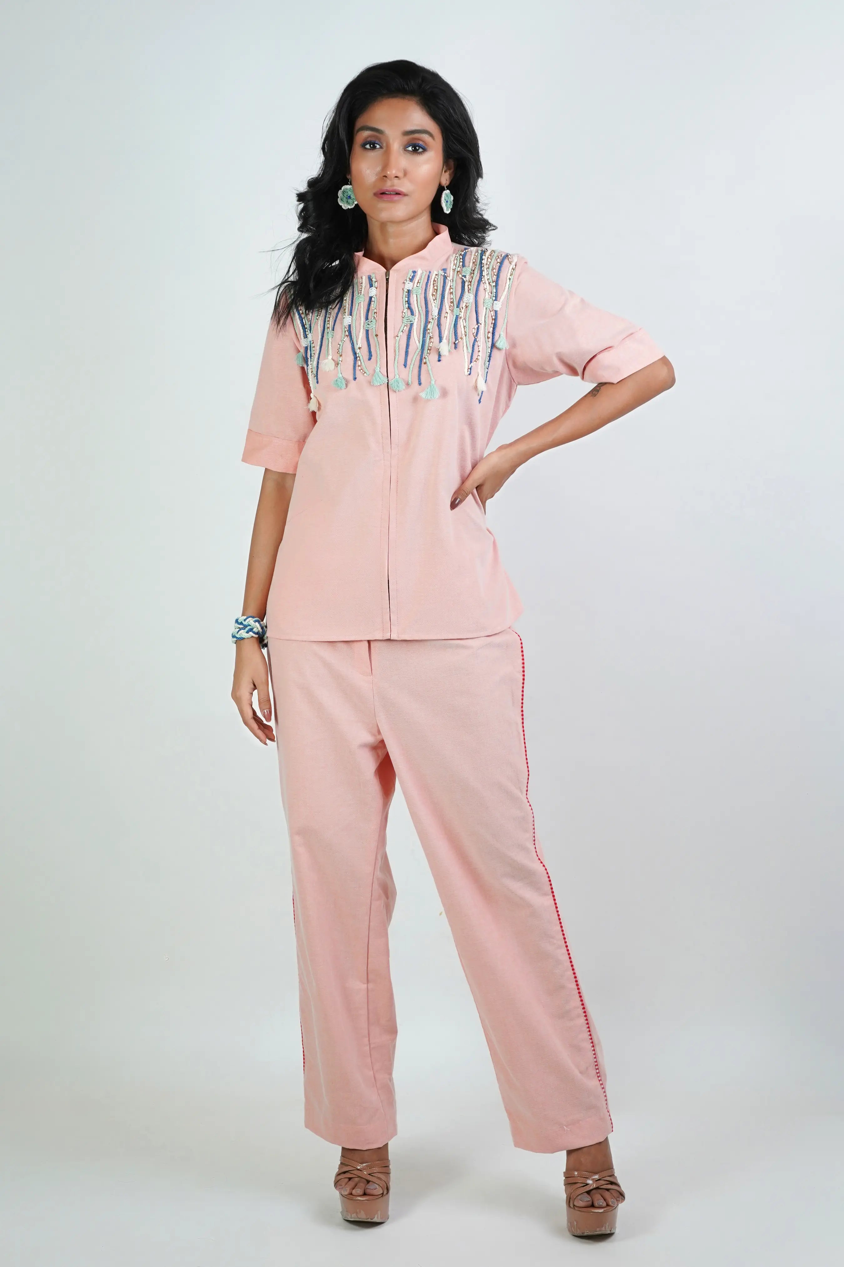 PEACH SUNSHINE CO ORD SET