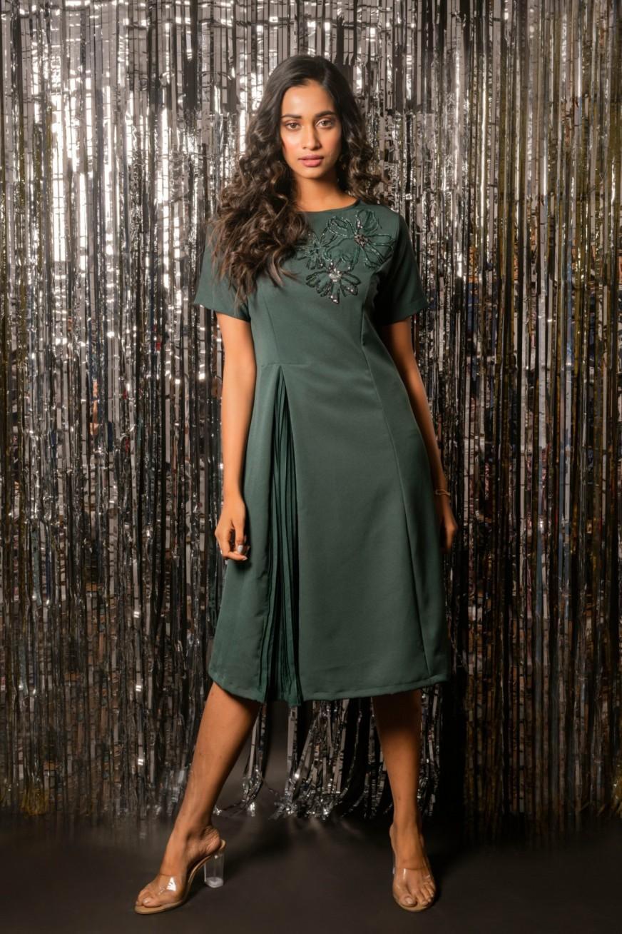 EMERALD GREEN DRESS