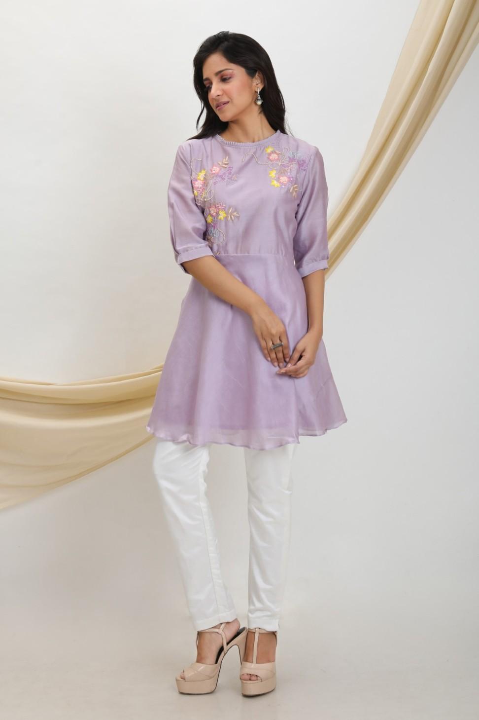 LAVENDAR UMBRELLA CUT TUNIC