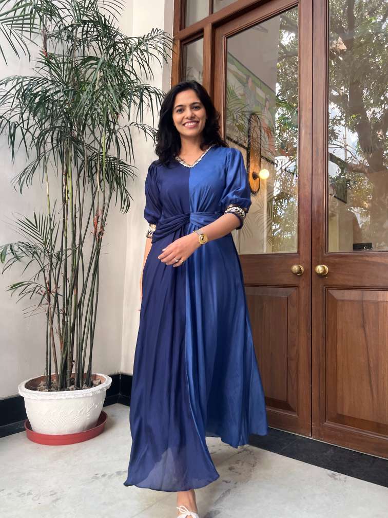 The Midnight Colour Block Dress