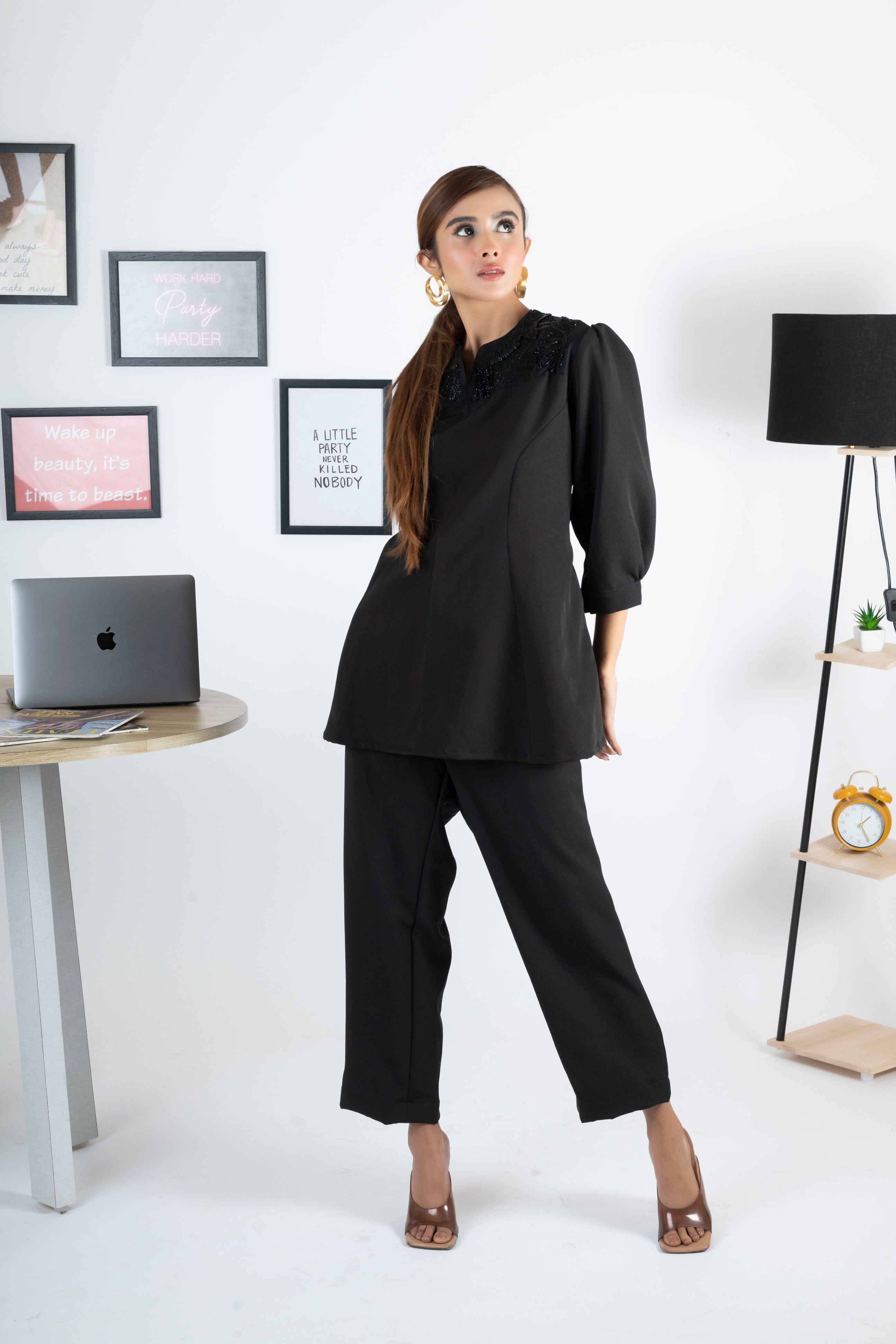 BOSS BABE BLACK CO ORD SET