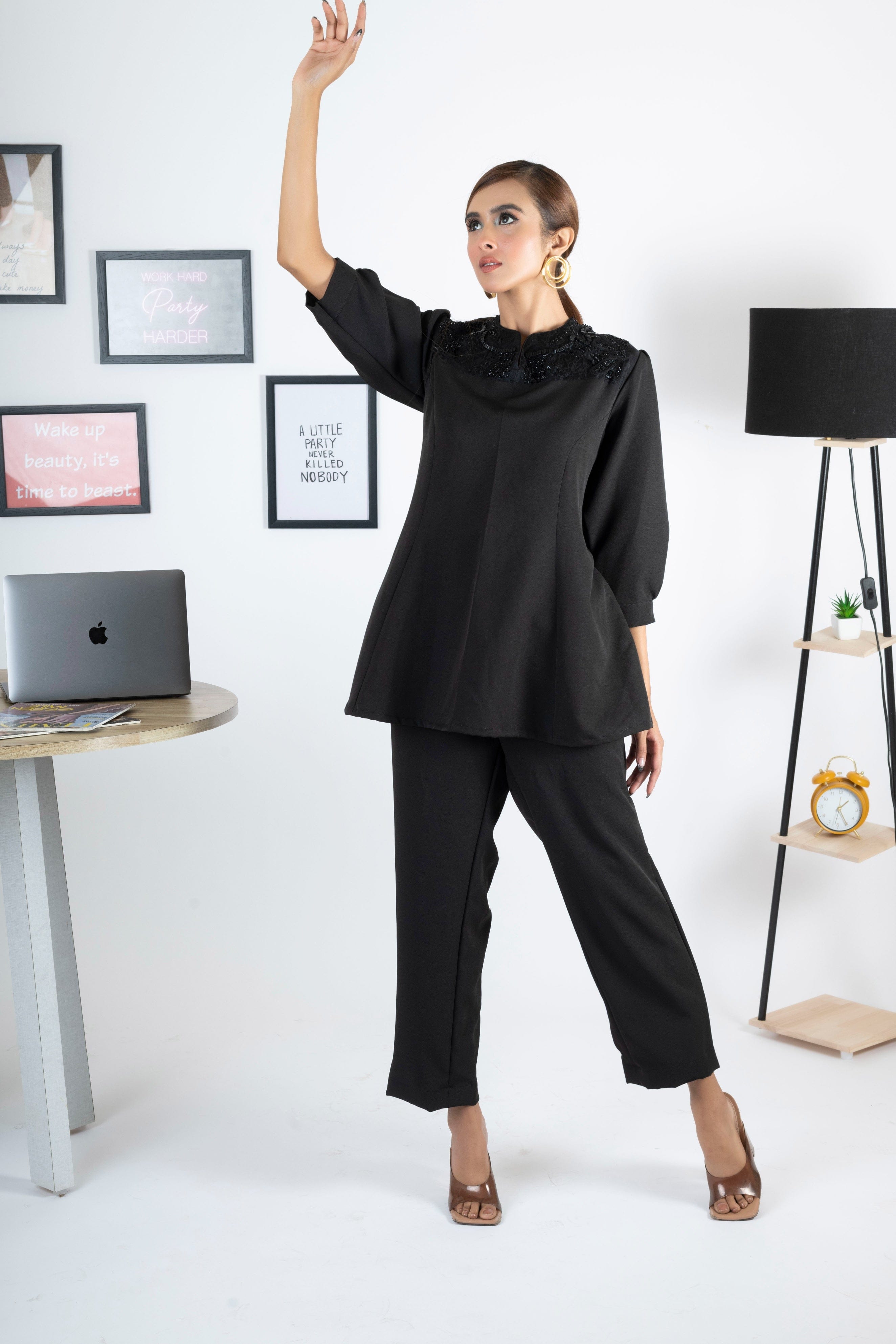 BOSS BABE BLACK CO ORD SET