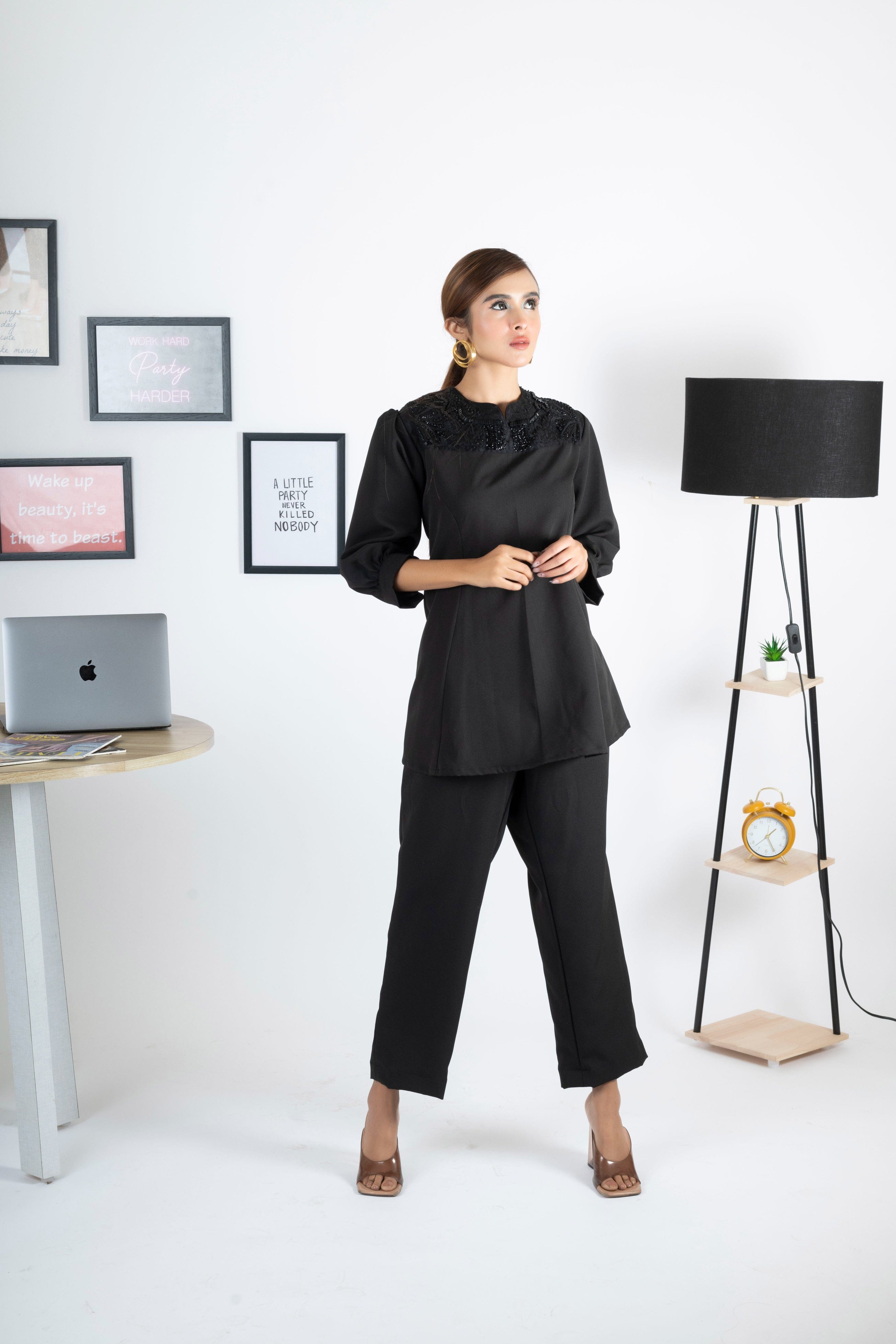 BOSS BABE BLACK CO ORD SET