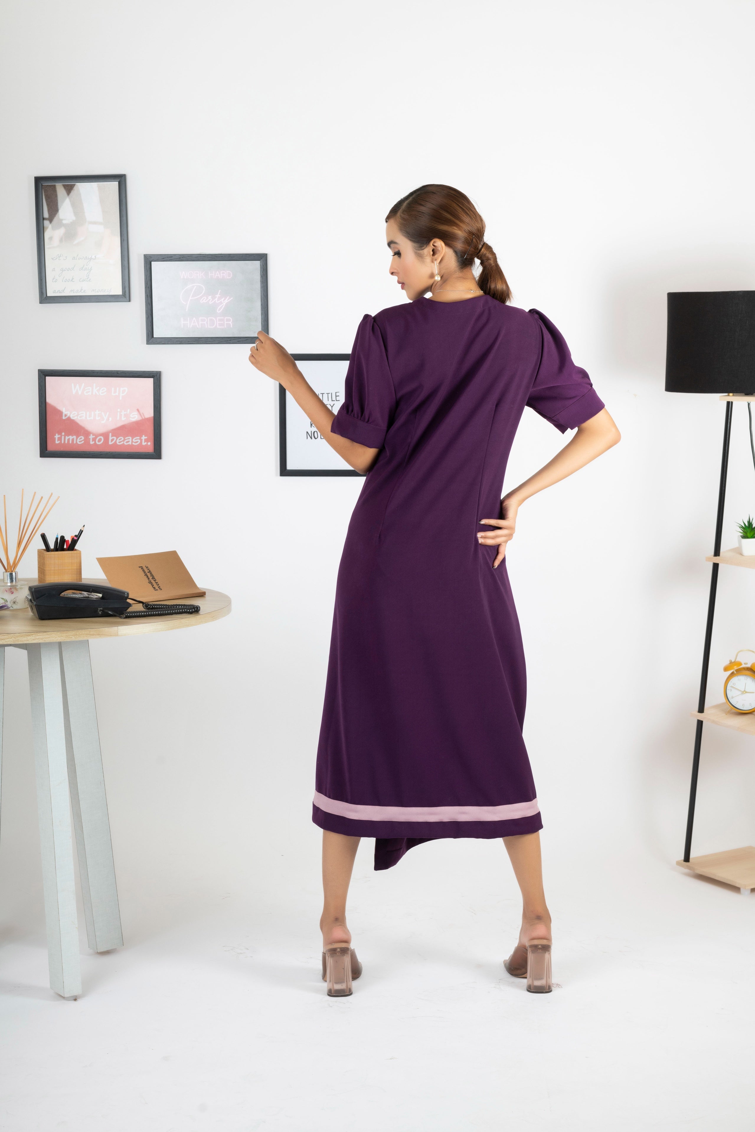 HAILEY PLUM DRESS