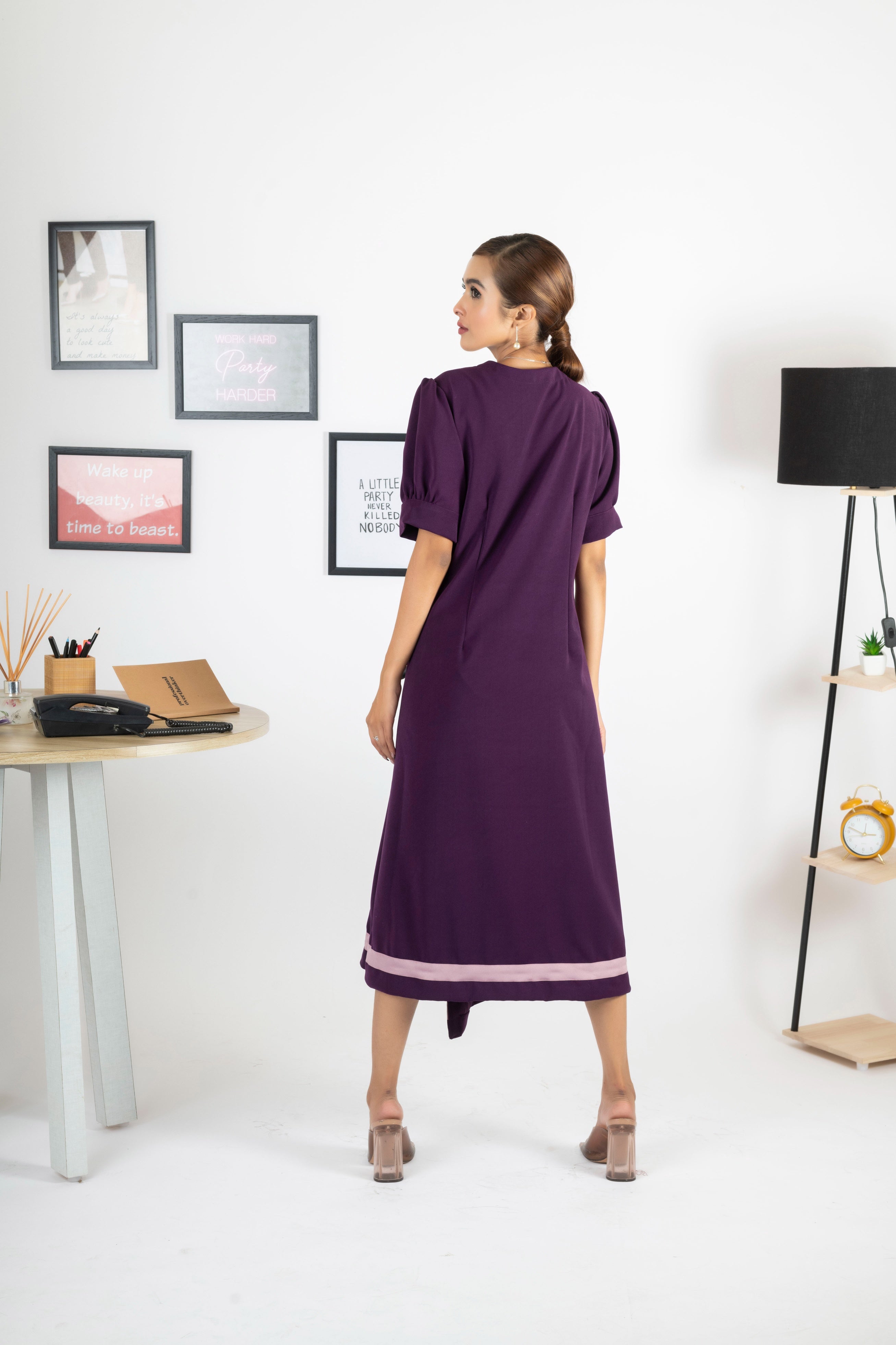 HAILEY PLUM DRESS