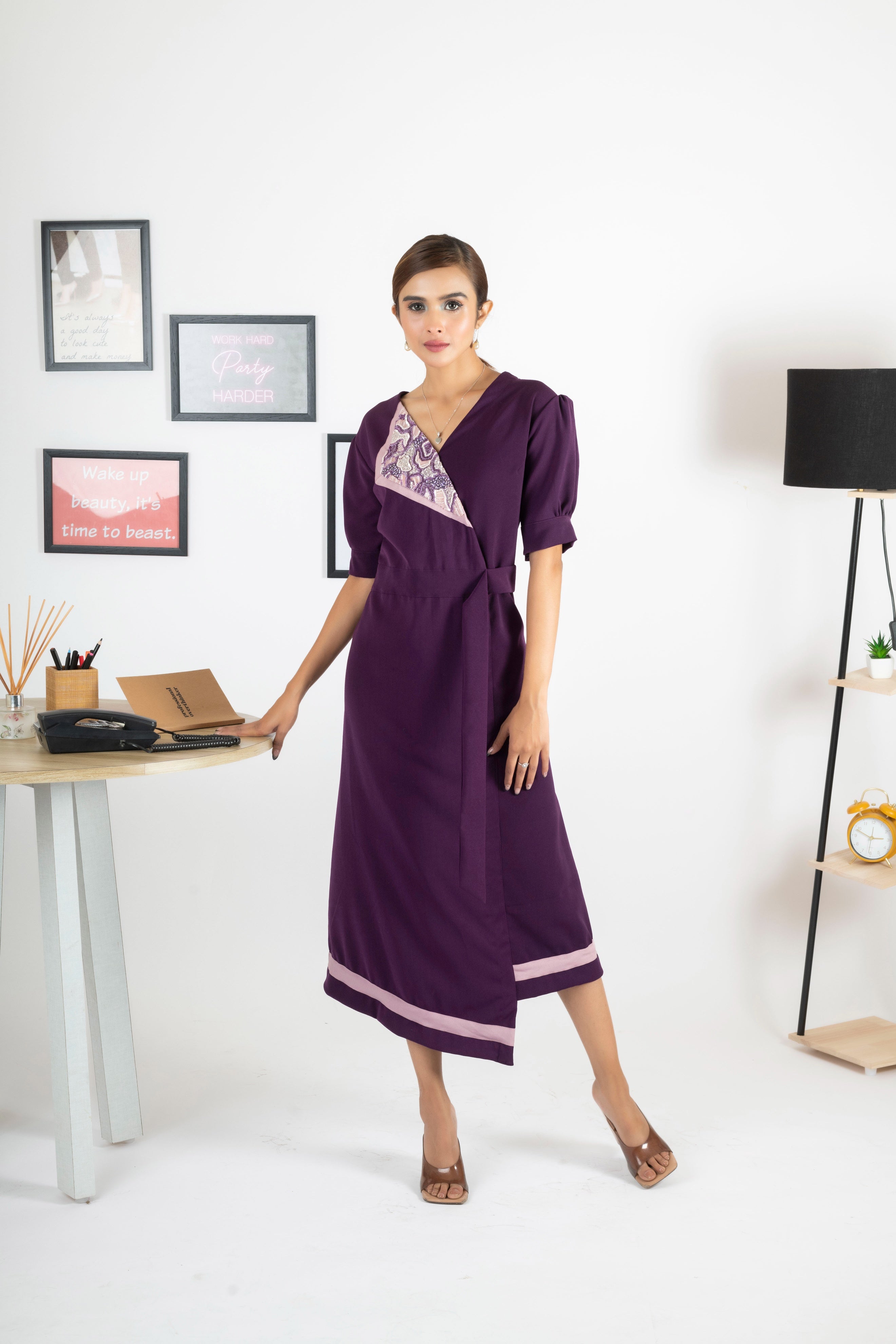 HAILEY PLUM DRESS