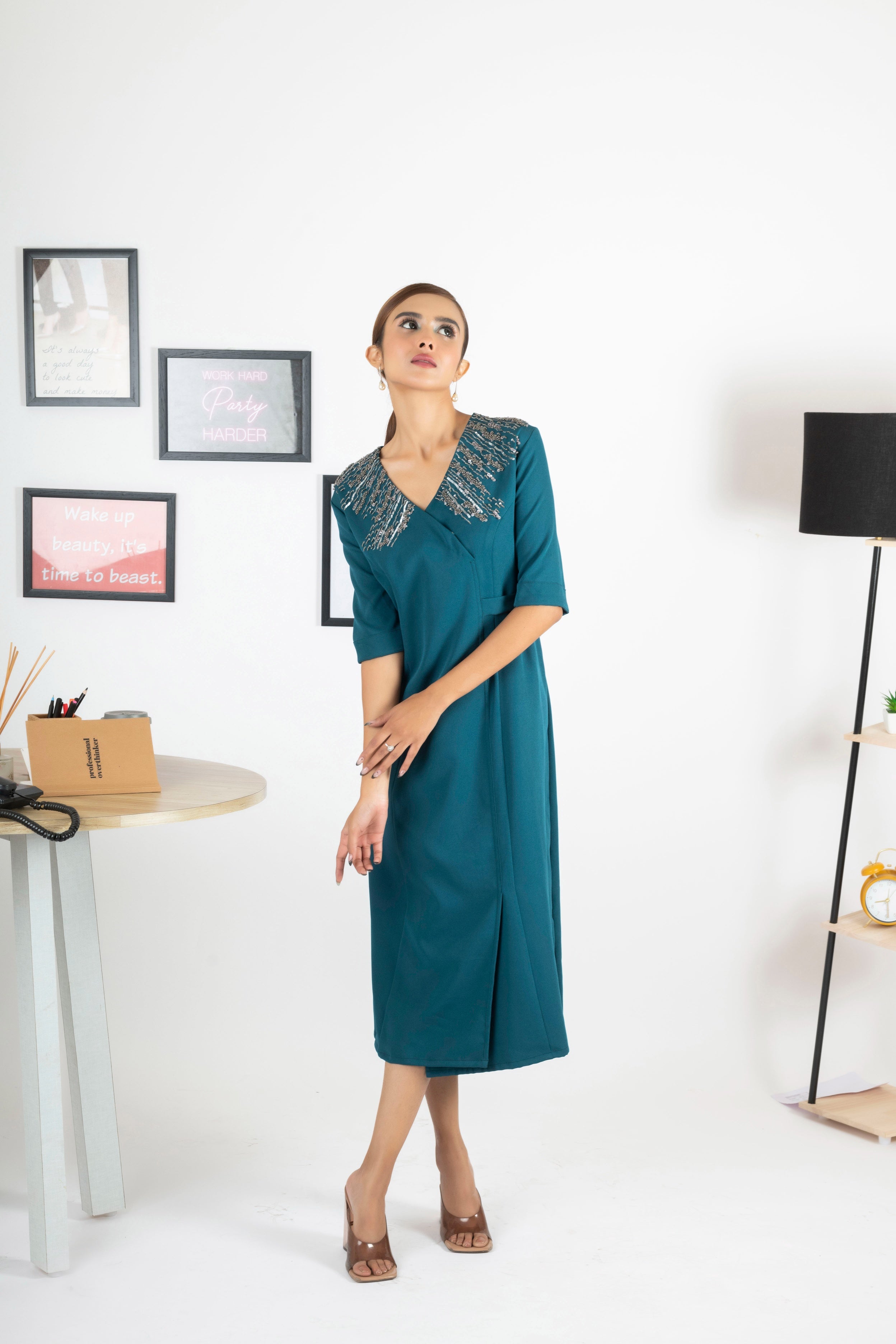 BLUE LAGOON MIDI DRESS