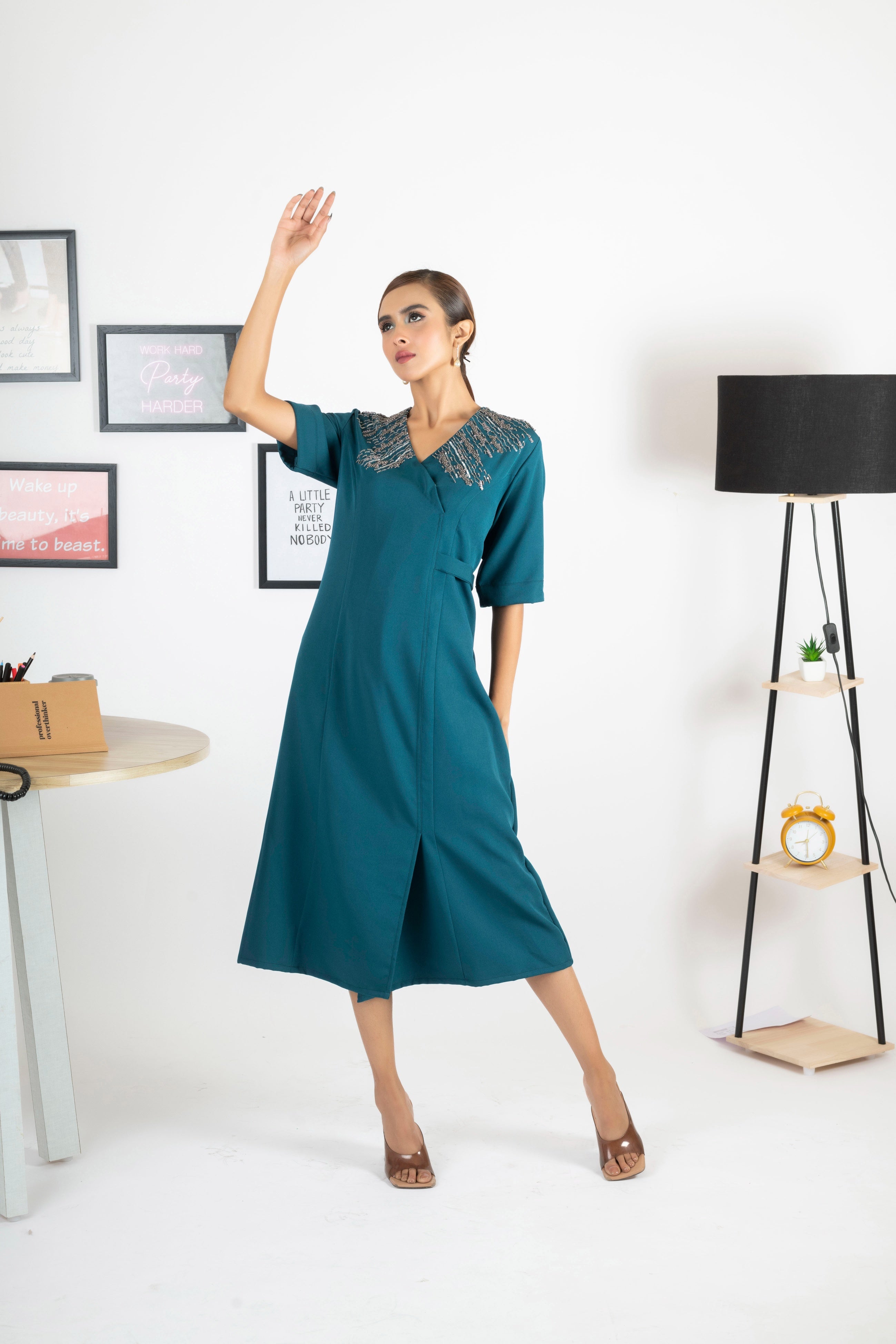 BLUE LAGOON MIDI DRESS