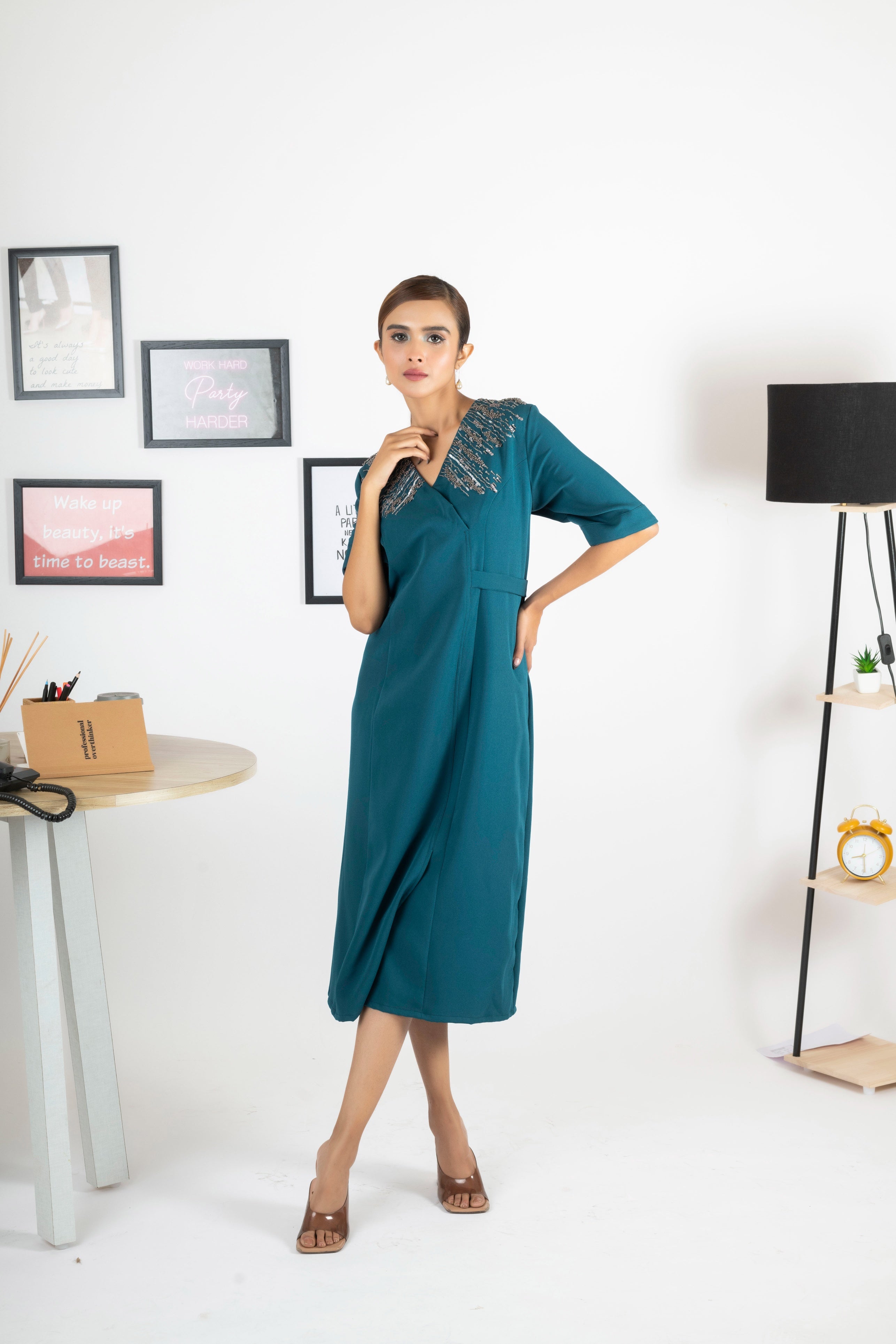 BLUE LAGOON MIDI DRESS