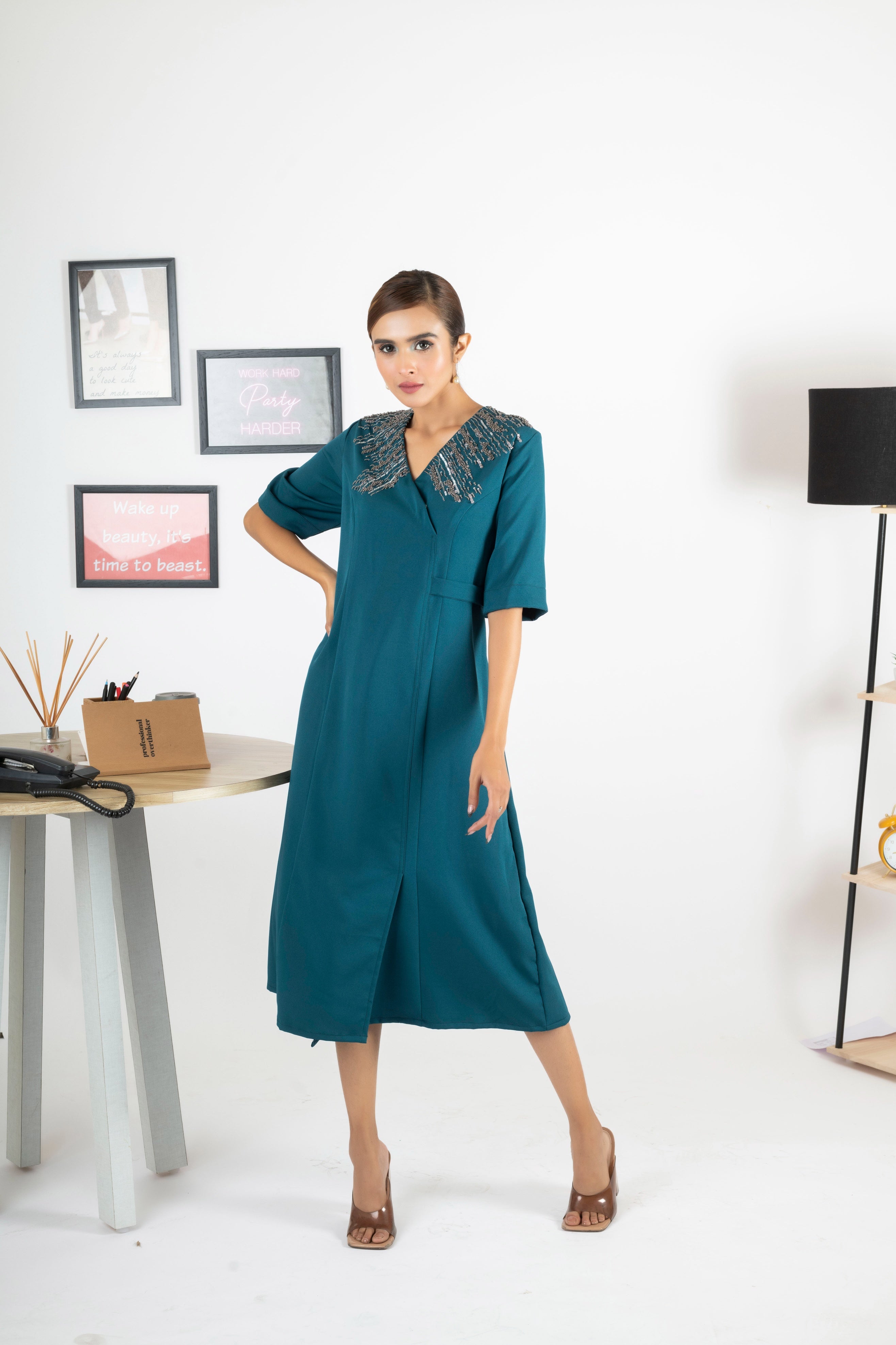 BLUE LAGOON MIDI DRESS