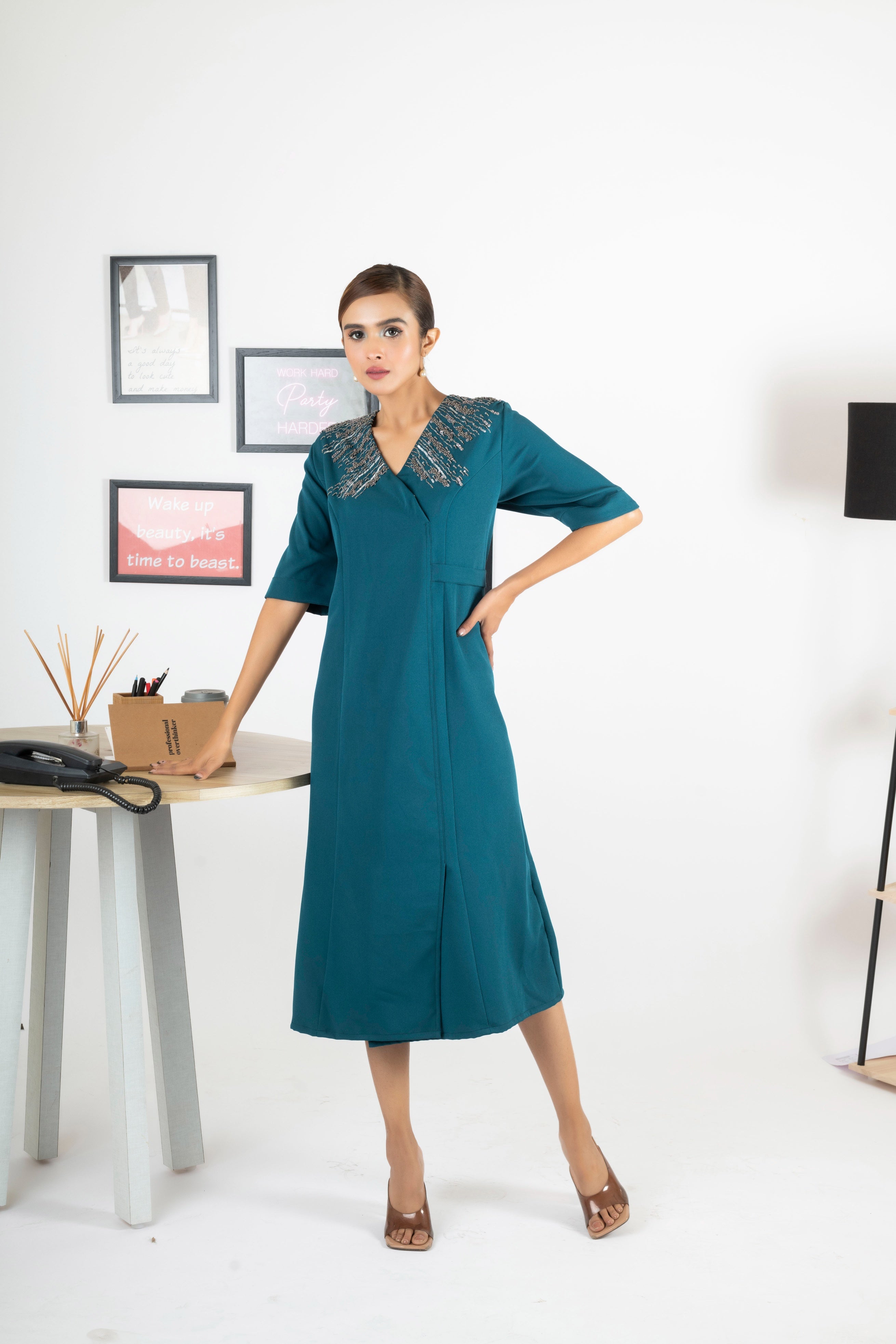 BLUE LAGOON MIDI DRESS