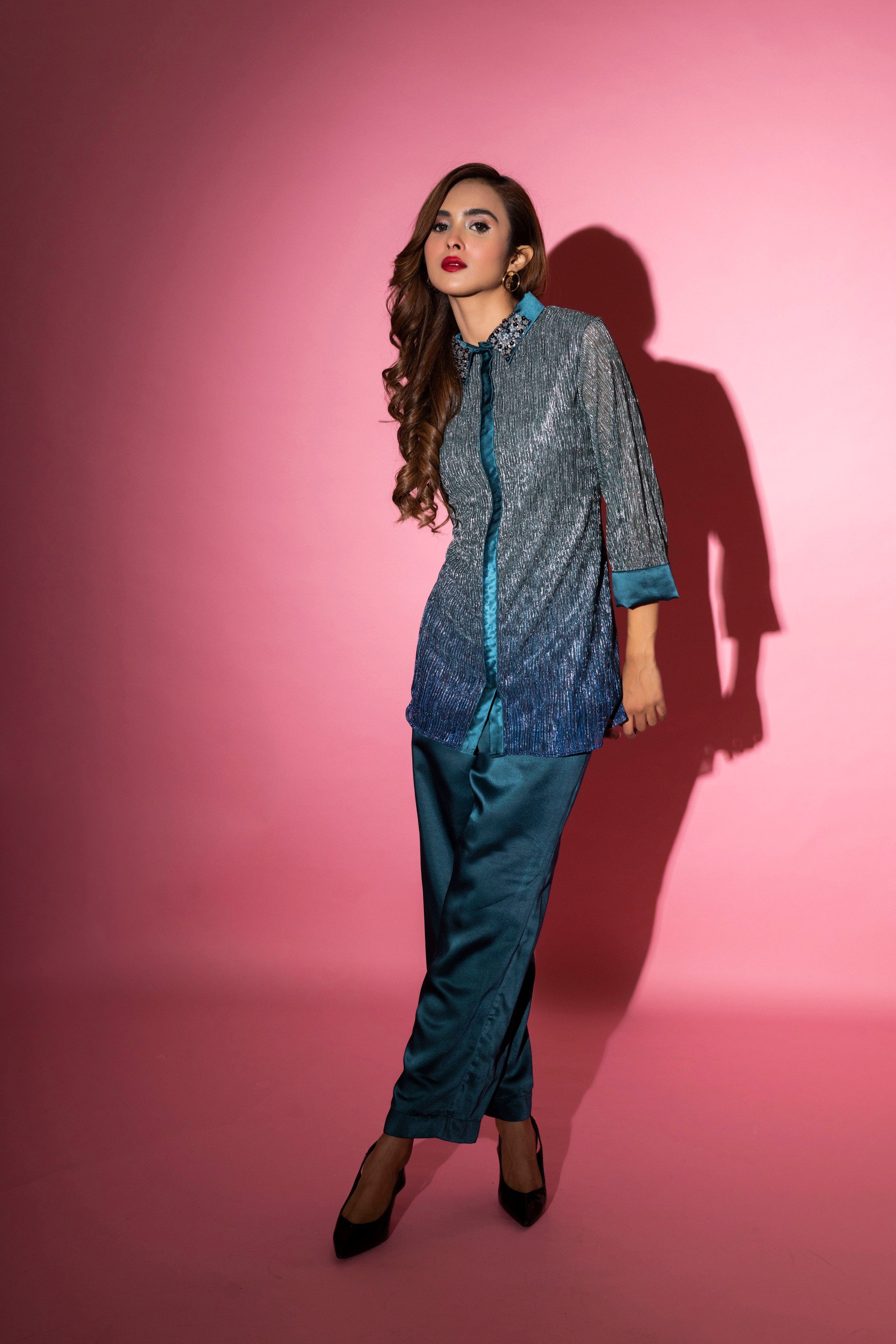 AQUA SILVER LINING TOP