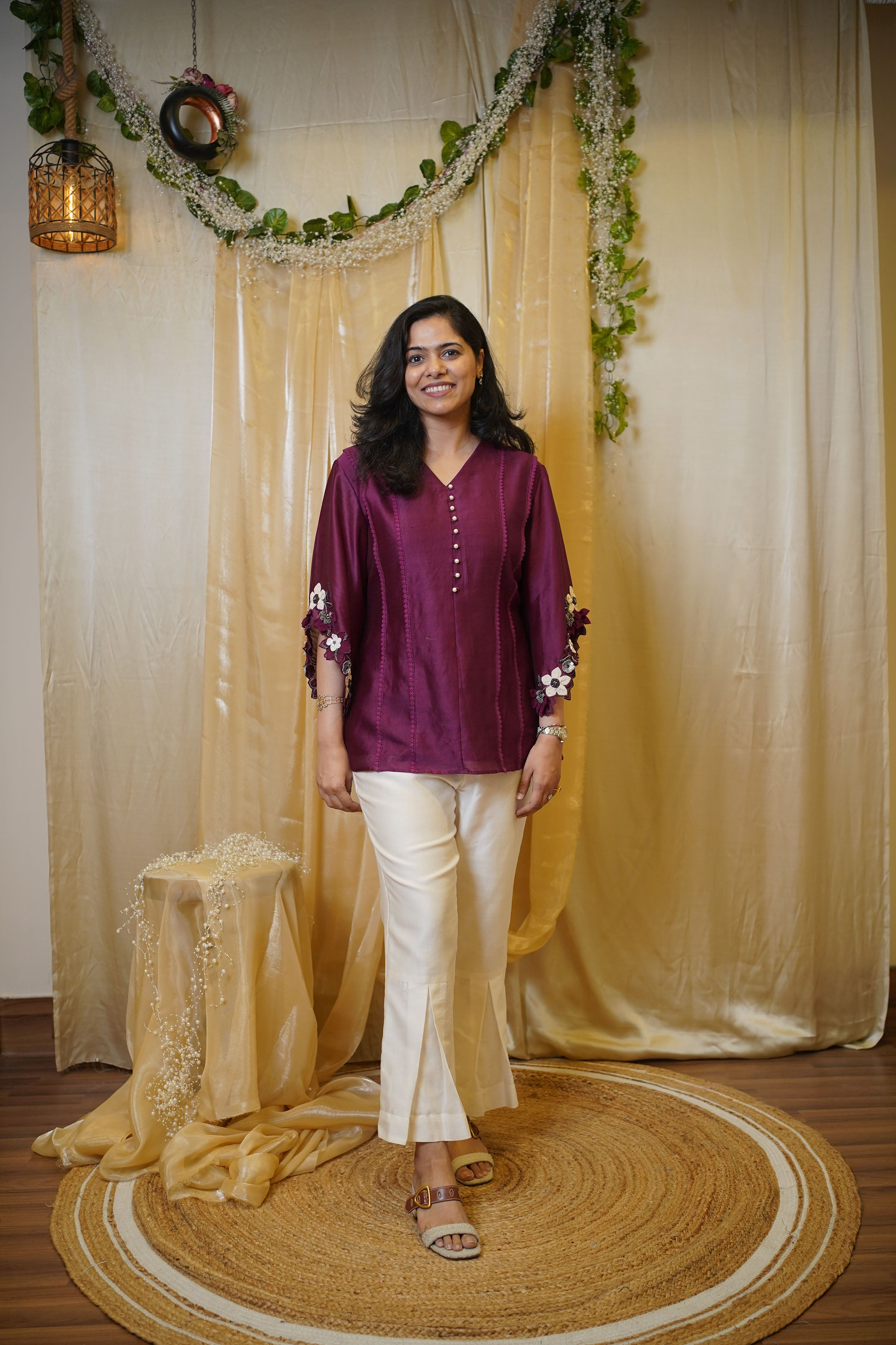 ORCHID WINE CO-ORD SET