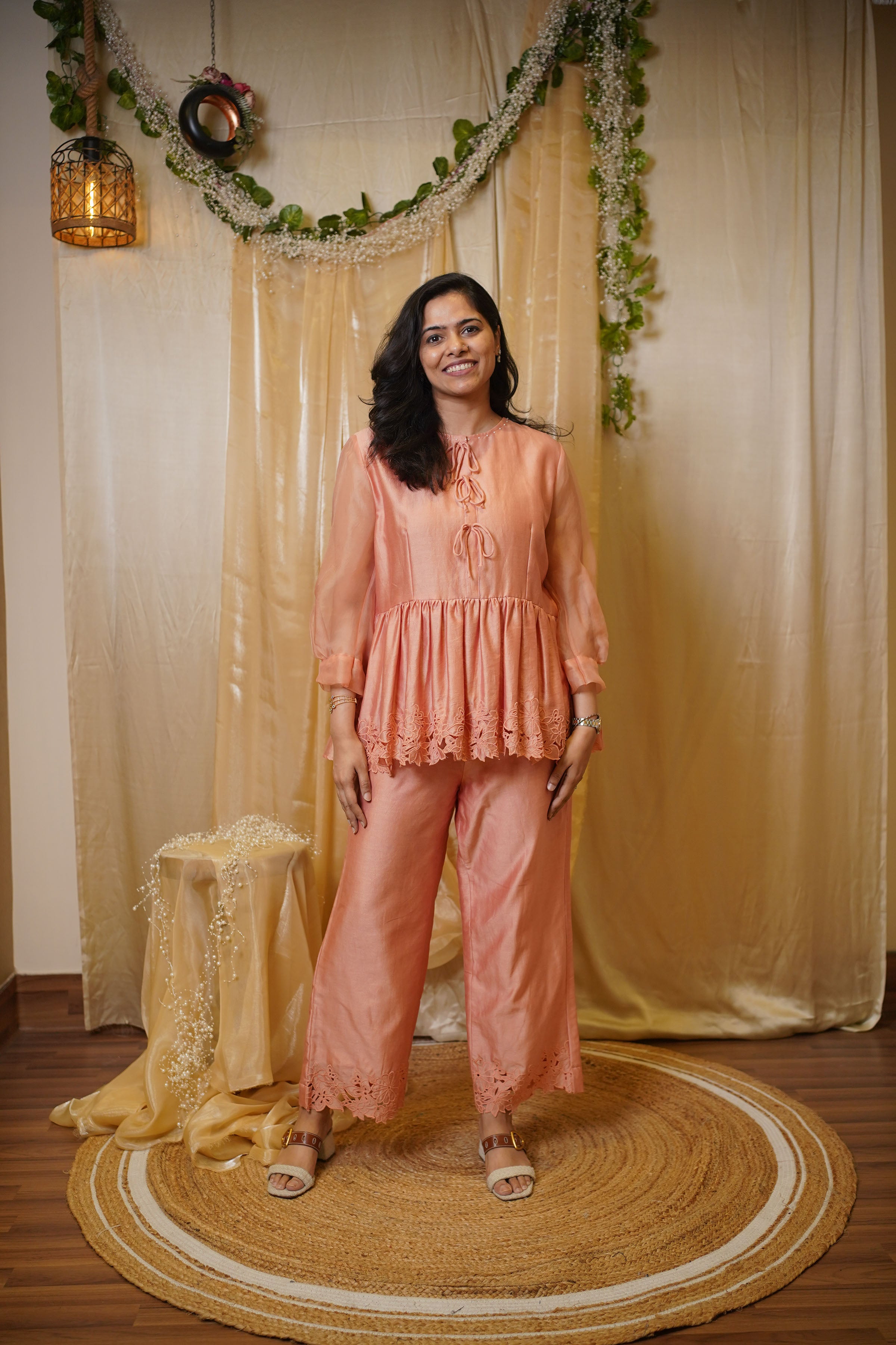 PEACH LUXE CO-ORD SET