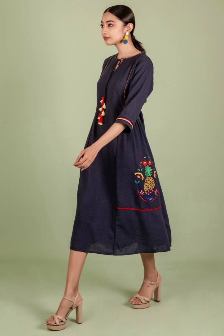 BLUEBELL EMBROIDERED DRESS